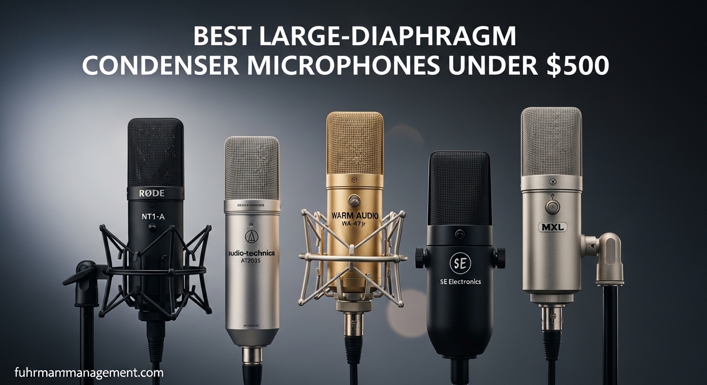 Best Large-Diaphragm Condenser Microphones Under $500