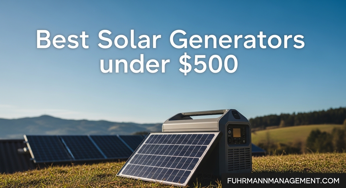 Best Solar Generators under $500