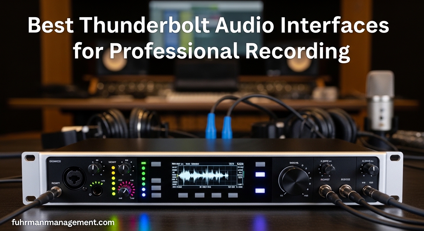 Best Thunderbolt Audio Interfaces for Professional Recording