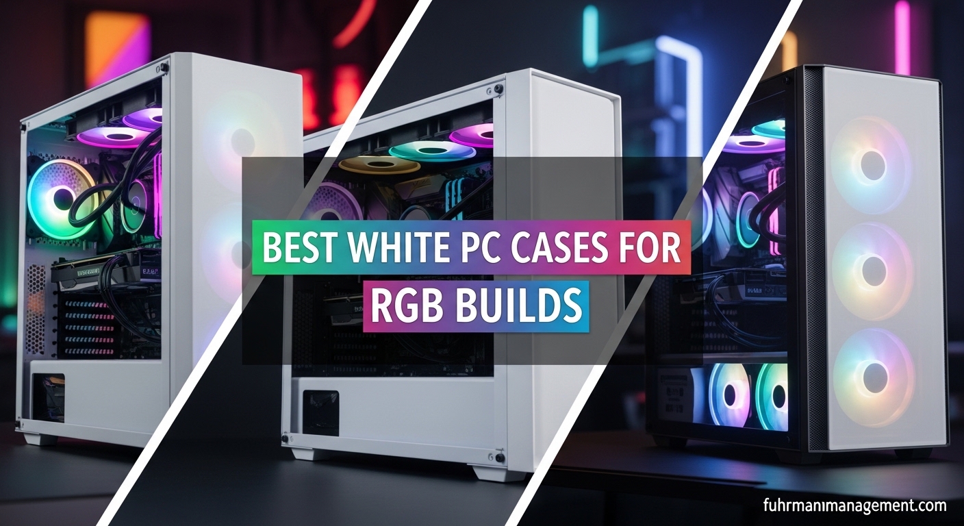 Best White PC Cases for RGB Builds