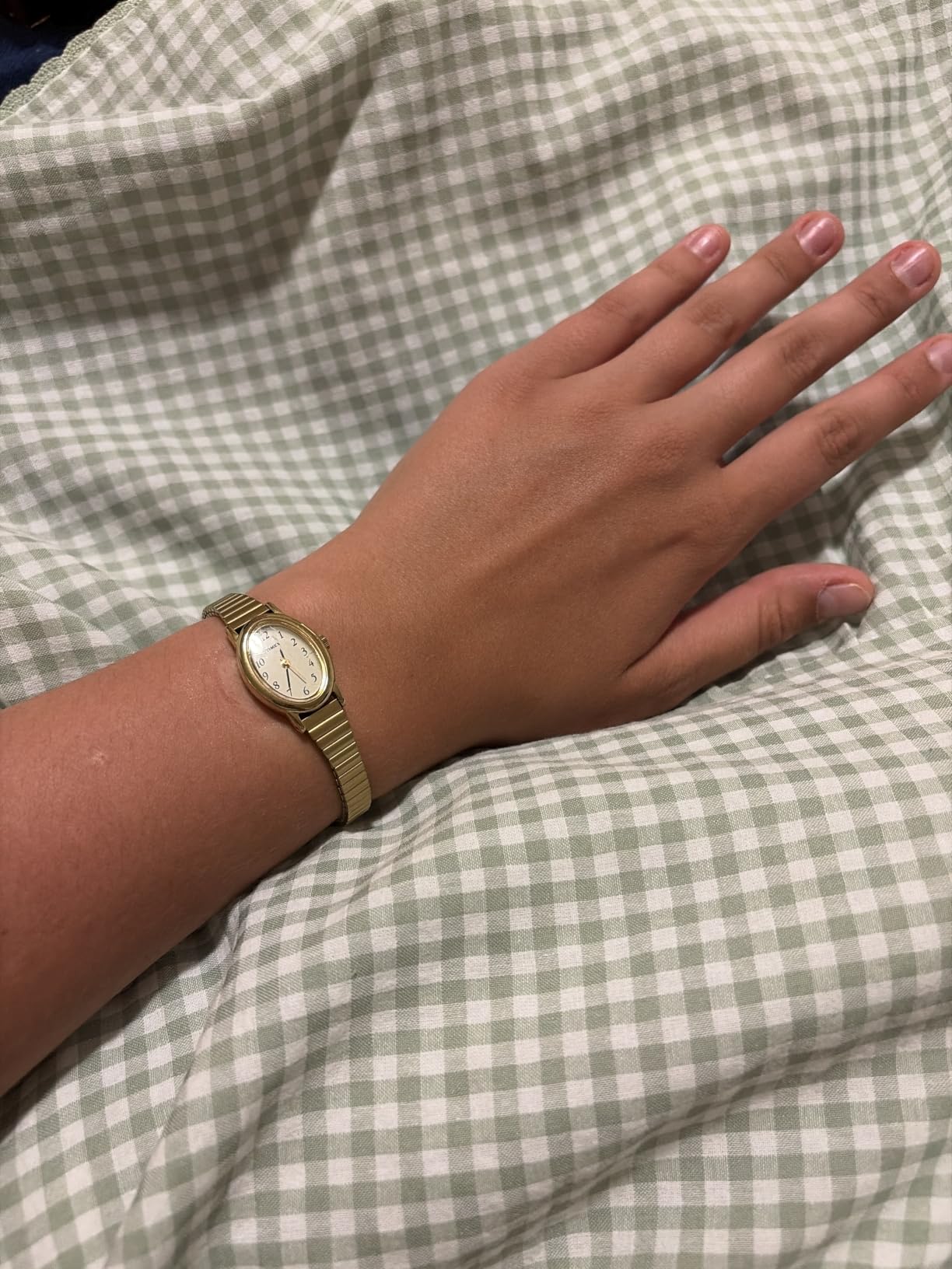Timex Women's Cavatina Watch - Pearl Dial Gold-Tone Case customer photo 1