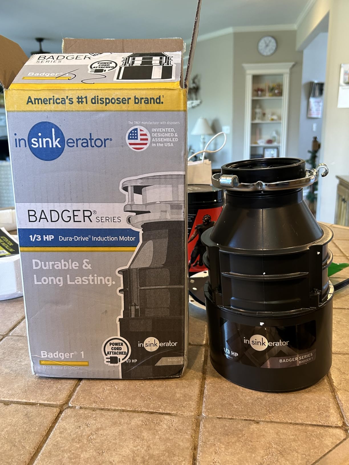 InSinkErator Badger 1 Garbage Disposal with Power Cord, Badger Series 1/3 HP Continuous Feed Food Waste Disposer customer photo 2
