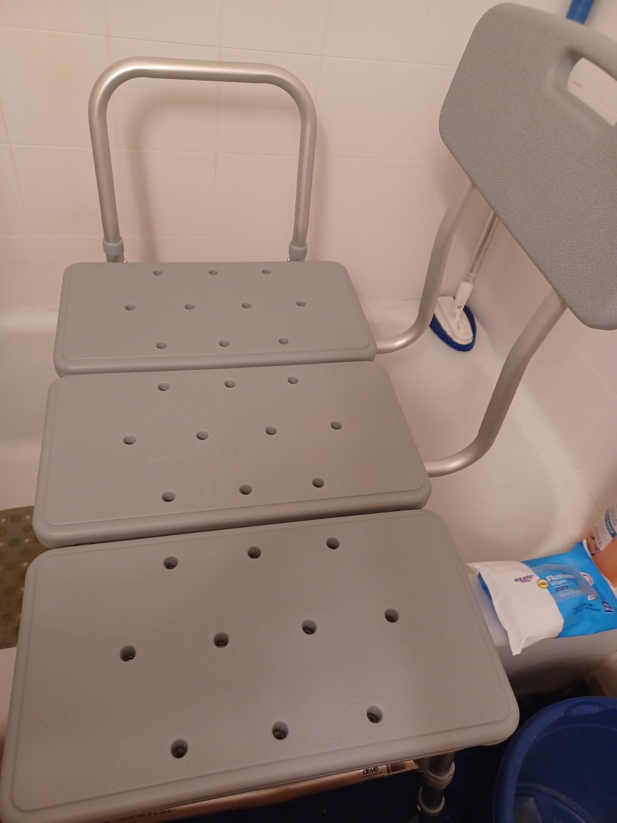 Drive Medical Tub Transfer Bench for Bathtub - Height Adjustable, Sturdy Aluminum Construction, 350 Lb Capacity customer photo 1
