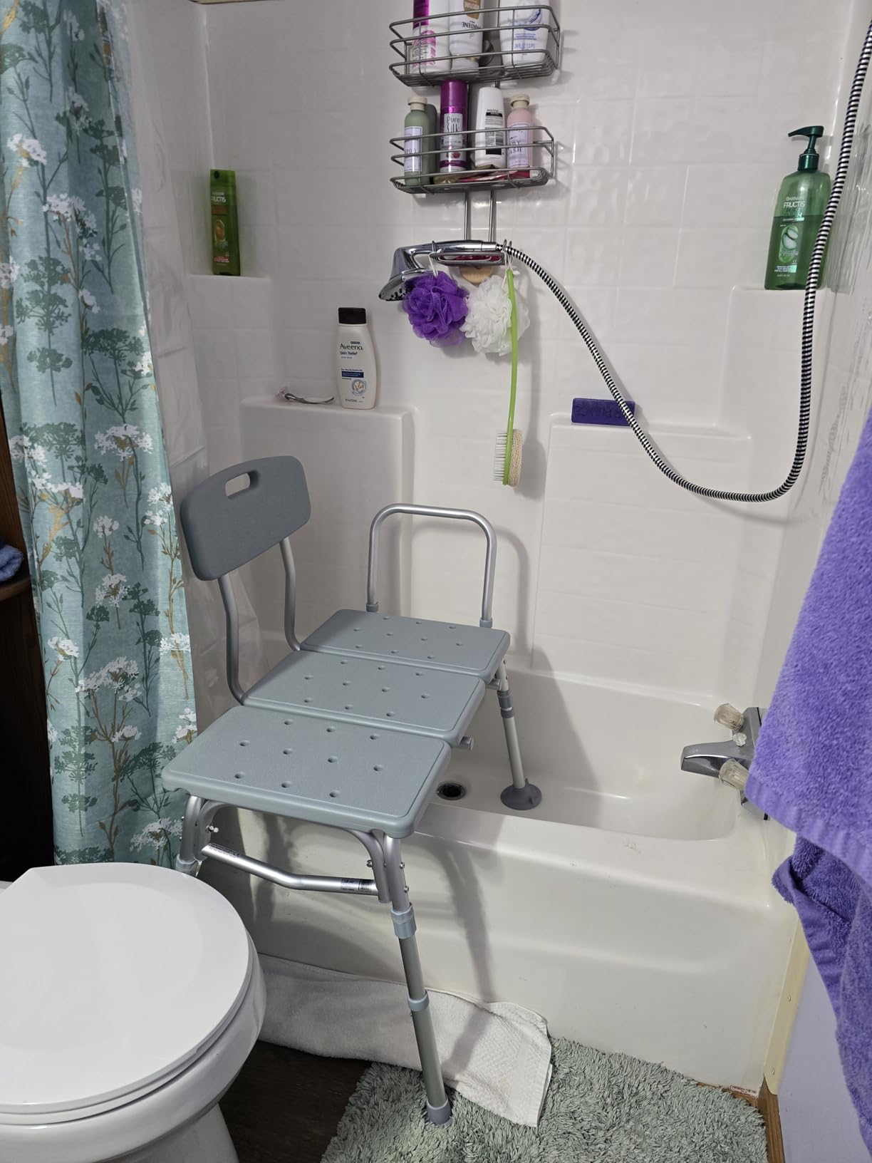 Drive Medical Tub Transfer Bench for Bathtub - Height Adjustable, Sturdy Aluminum Construction, 350 Lb Capacity customer photo 2