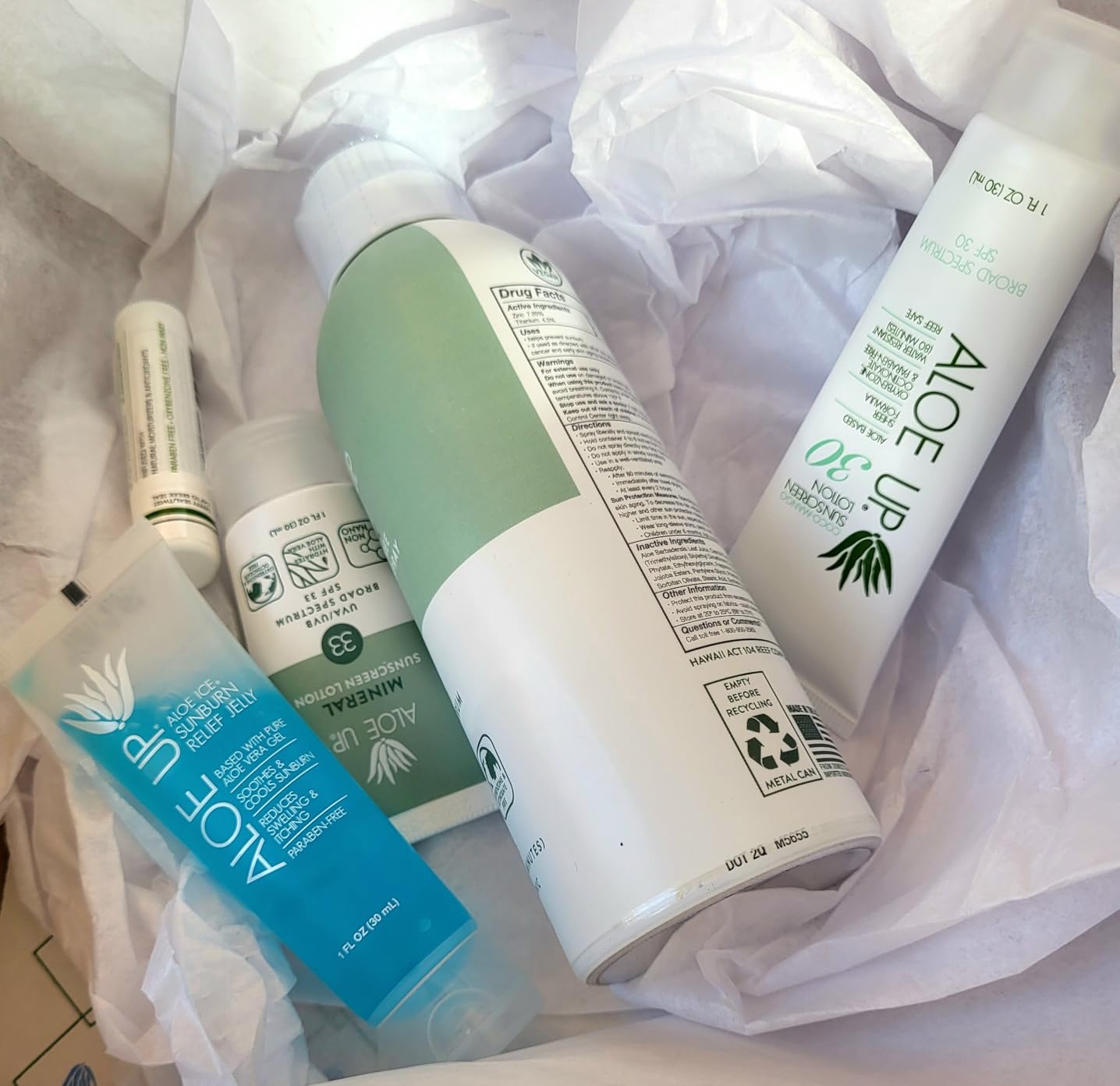 Aloe Up Sport Spray Sunscreen SPF 30 - Broad Spectrum Sunblock with Hydrating Aloe Vera Gel - Fast Absorbing, No White Cast, Reef Friendly, Water Resistant for up to 80 Minutes, Fragrance Free - 6 Oz customer photo 1