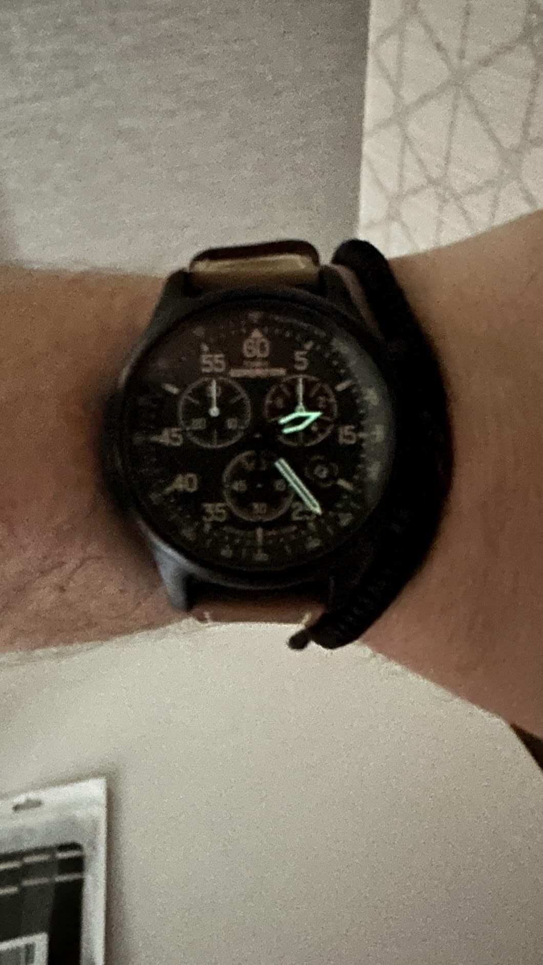 Timex Expedition Field Chronograph 43mm Men's Analog Watch | INDIGLO Backlight | Durable Comfortable Adjustable Strap | Rugged Outdoor Watch | 100M Water Resistance customer photo 1
