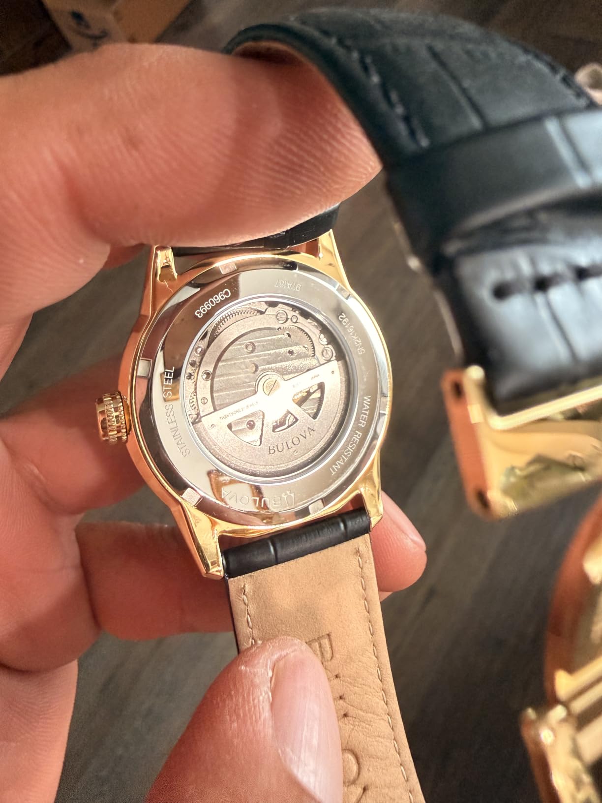 Bulova Men's Classic Sutton 4-Hand Automatic Watch, 24-Hour Sub Dial, Open Aperture, Self-Winding, Exhibition Caseback, 42mm customer photo 2