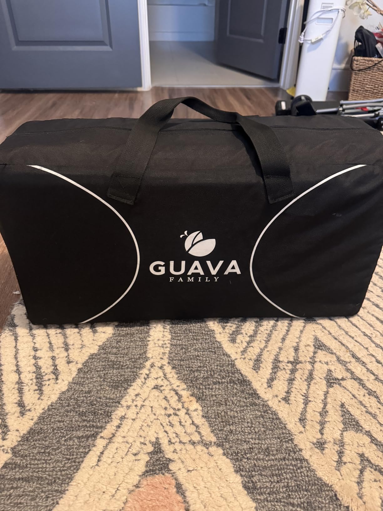 Guava Family Travel Crib - Lightweight Backpack Design, Certified Baby Safe Portable Crib, Folding Play Yard with Comfy Mattress customer photo 1