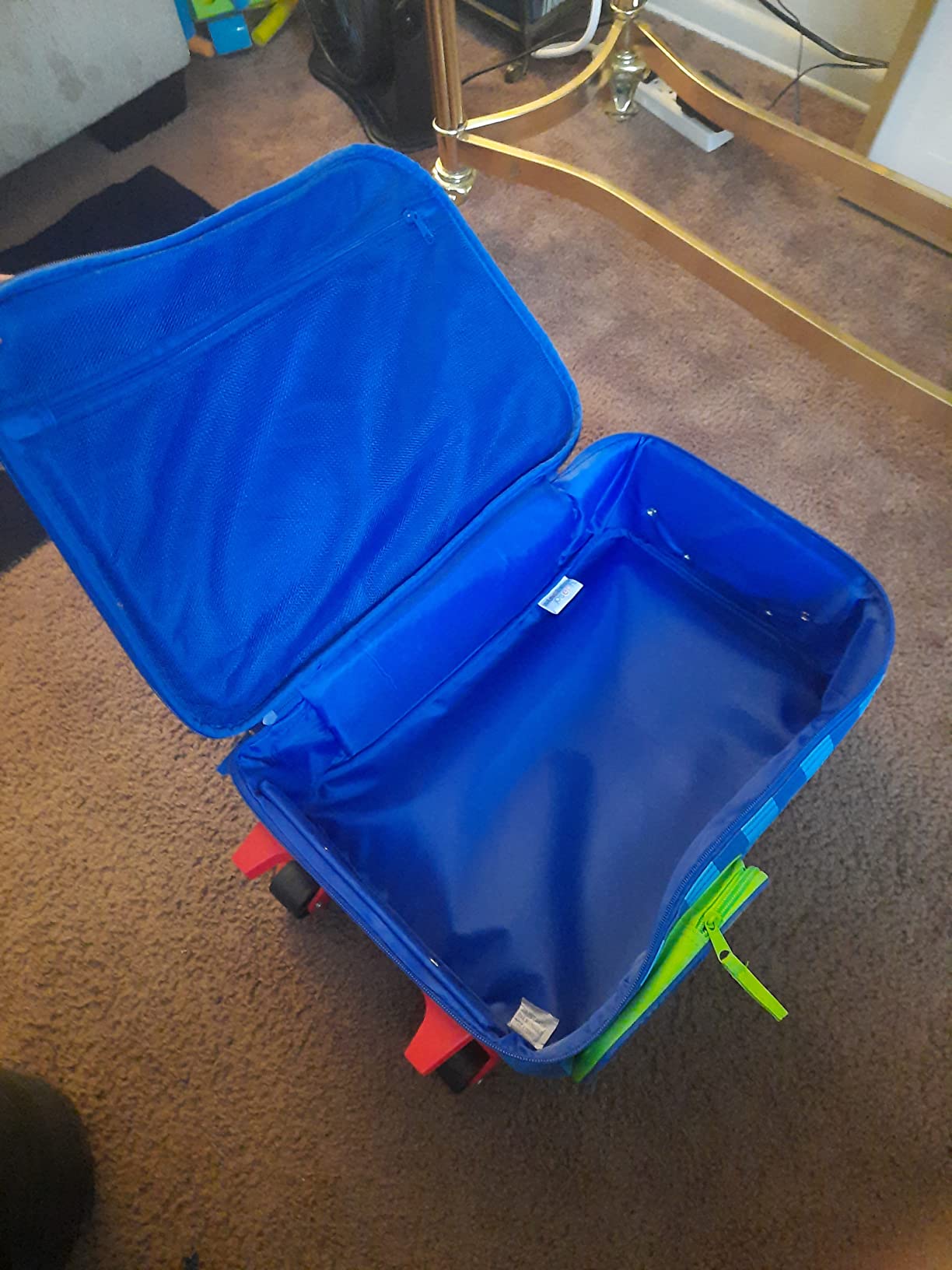 Stephen Joseph Kids Classic Rolling Luggage, Kids Luggage, Toddler Rolling Travel Carry On, Kids Suitcase with wheels customer photo 2