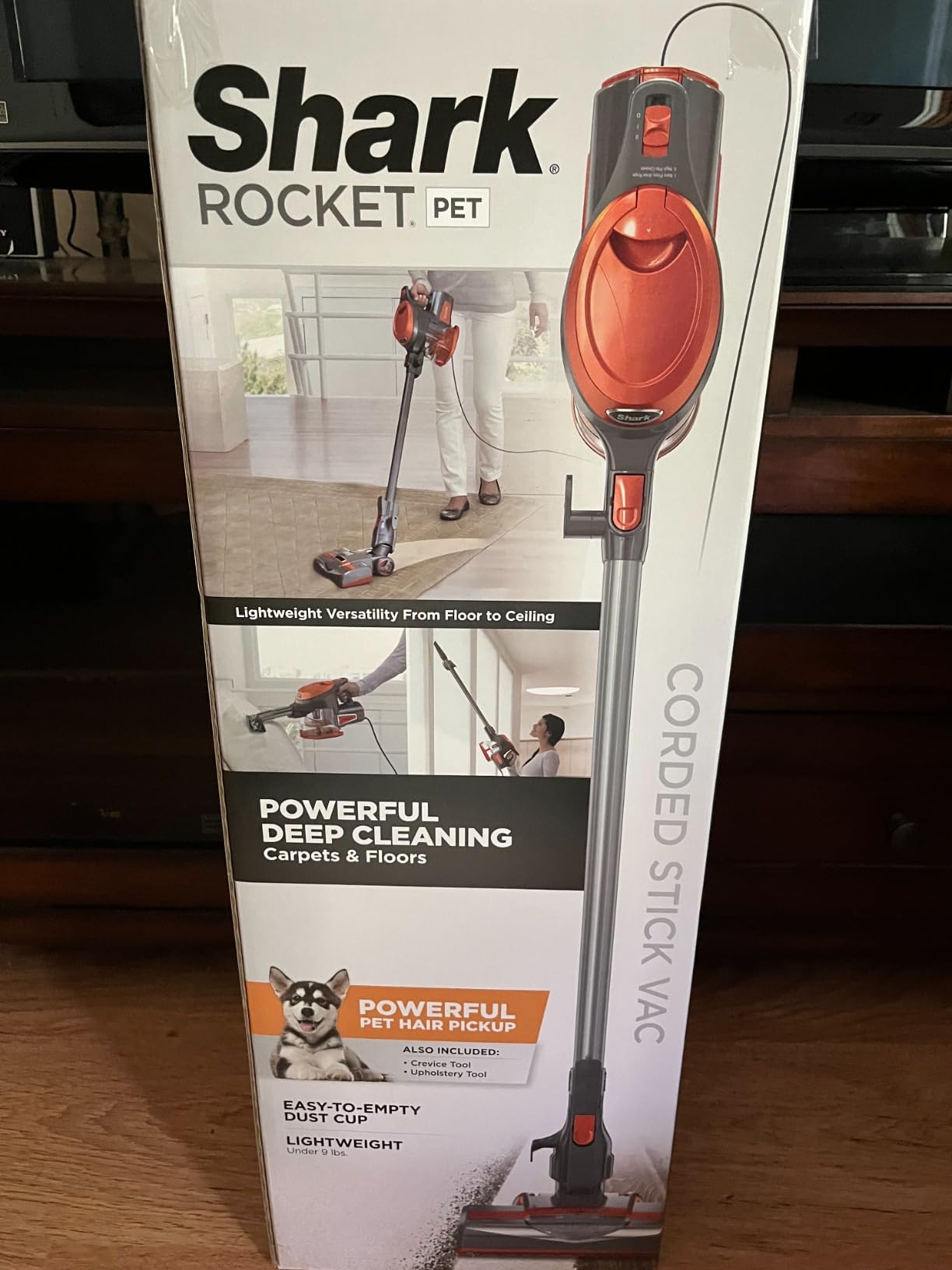 Shark Rocket Ultra-Light Corded Stick Vacuum (HV301) - Carpet, Rugs & Hard Floors, Pet Hair, Swivel Steering customer photo 1
