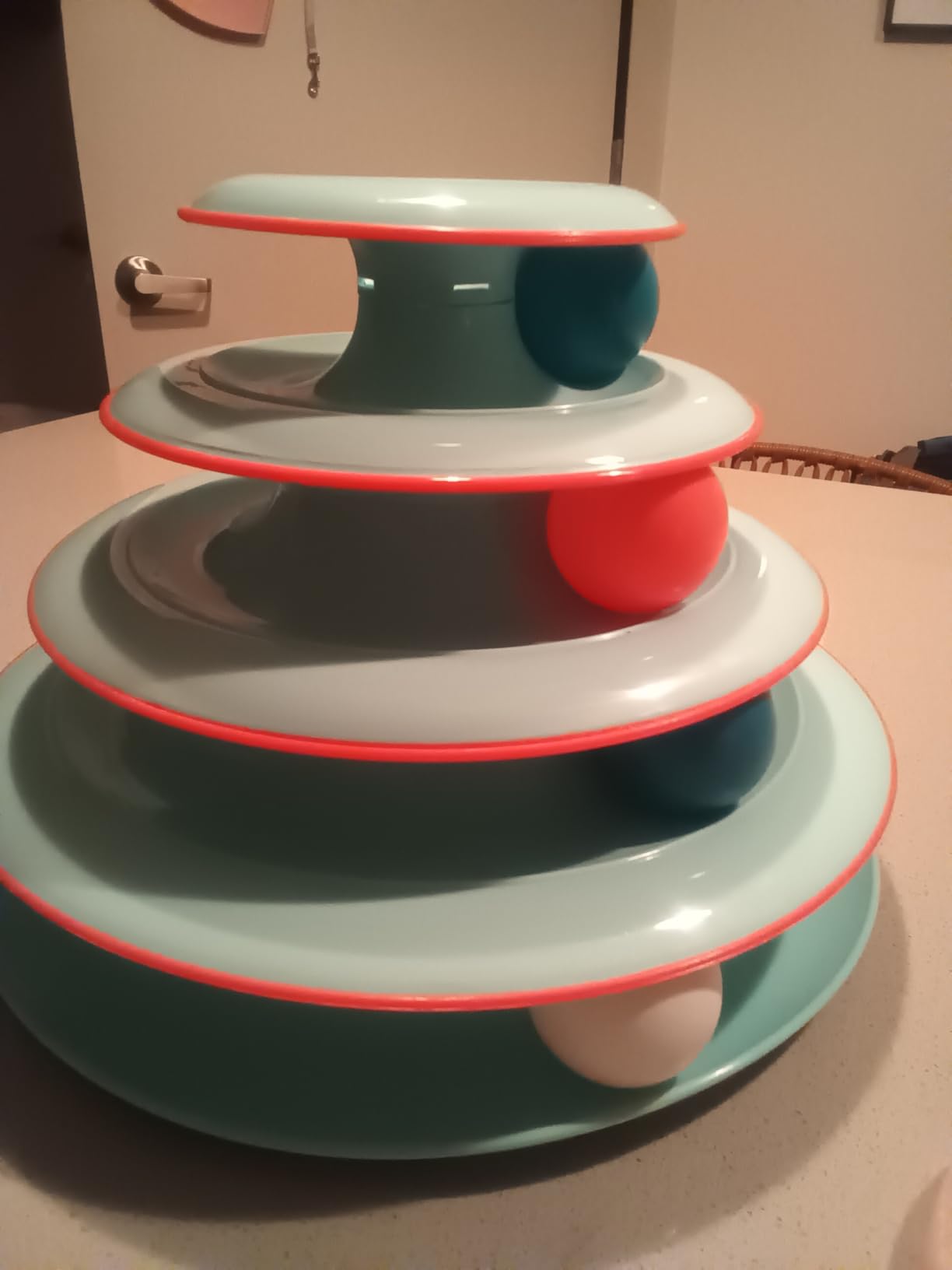 Catstages Tower of Tracks Cat Toy - 3-Level Track Tower with 6 Balls, Interactive Cat Toy for Indoor Enrichment customer photo 2