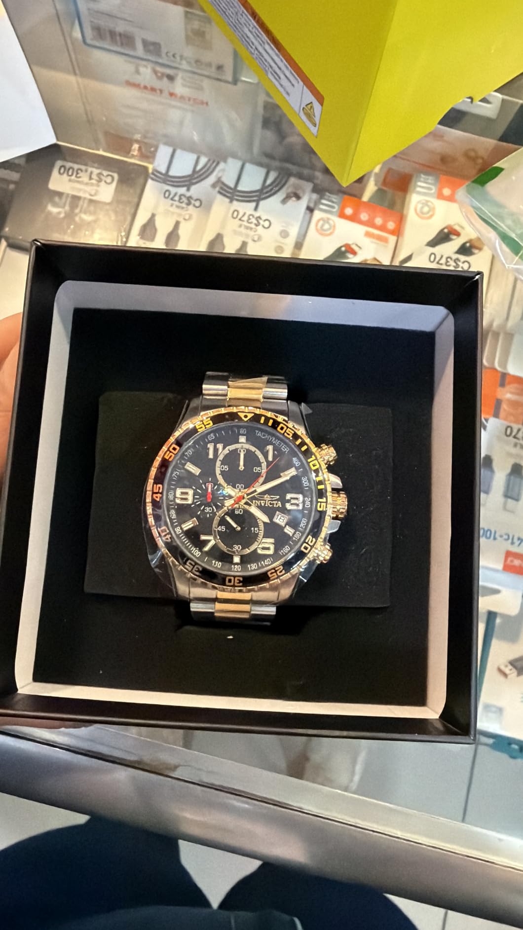 Invicta Men's Specialty Chronograph Textured Dial Stainless Steel Watch customer photo 2