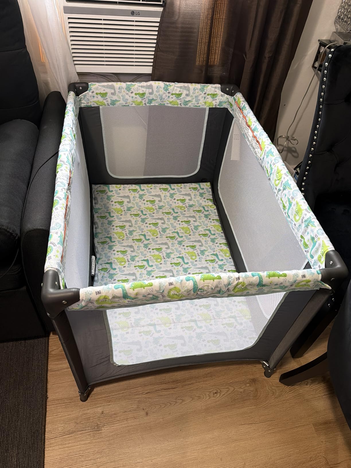 Dream On Me Zodiak Baby Playard, Breathable Mesh Sides, Soft Comfortable Mattress, Quick and Easy to Fold with Travel Carry Bag customer photo 2