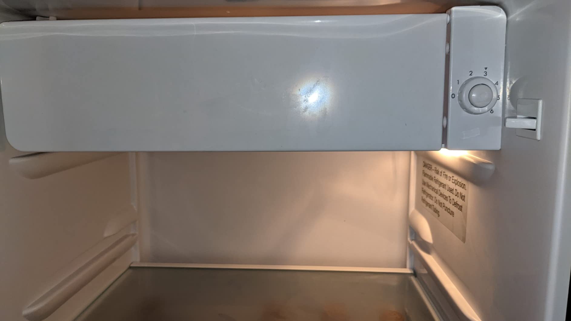 ARCTIC CHEF Mini Refrigerator, Compact Freezer Compartment, Adjustable Thermostat Control, Reversible Door, Ideal Fridge for Dorm, Office, Apartment, Platinum Stainless, 3.2 Cubic Feet customer photo 2