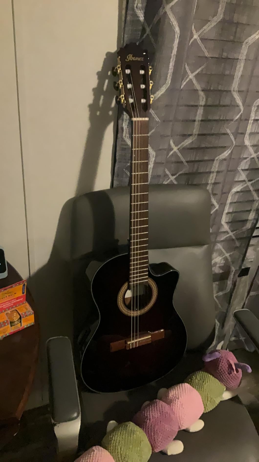 Ibanez GA35TCEDVS Thinline Acoustic-Electric Classical Guitar, Dark Violin Burst customer photo 1
