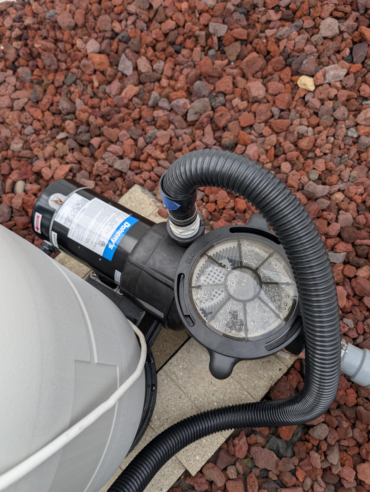 Doheny's 1 HP Above Ground Swimming Pool Pump | 115V, 75 GPM (0.9 THP) | Stainless Steel Shaft, Reinforced Thermoplastic, Low-Noise, High-Efficiency | 1.5