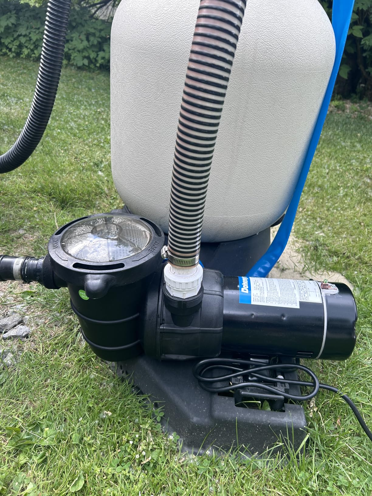 Doheny's 1 HP Above Ground Swimming Pool Pump | 115V, 75 GPM (0.9 THP) | Stainless Steel Shaft, Reinforced Thermoplastic, Low-Noise, High-Efficiency | 1.5