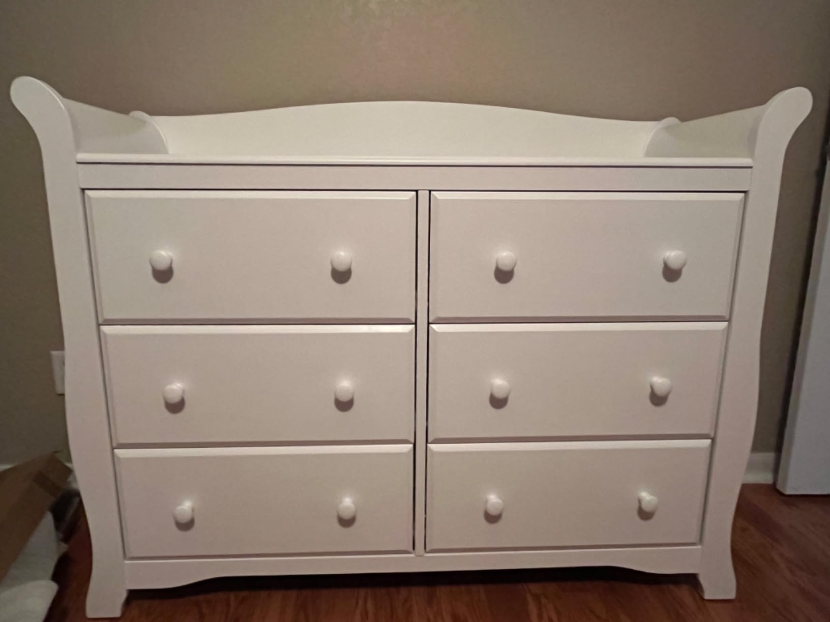 Storkcraft Avalon 6 Drawer Double Dresser (White) - Dresser for Kids Bedroom, Nursery Dresser Organizer, Chest of Drawers customer photo 2