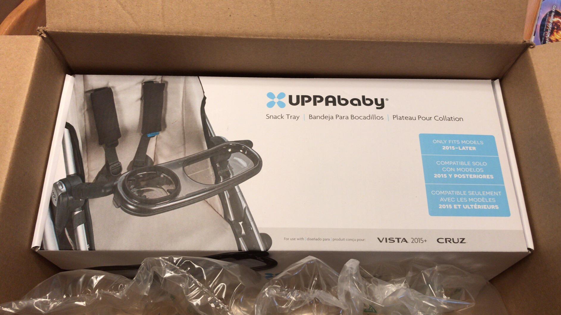 UPPAbaby Snack Tray for Vista, Cruz, RumbleSeat / Quick Attachment / Folds with Stroller customer photo 2
