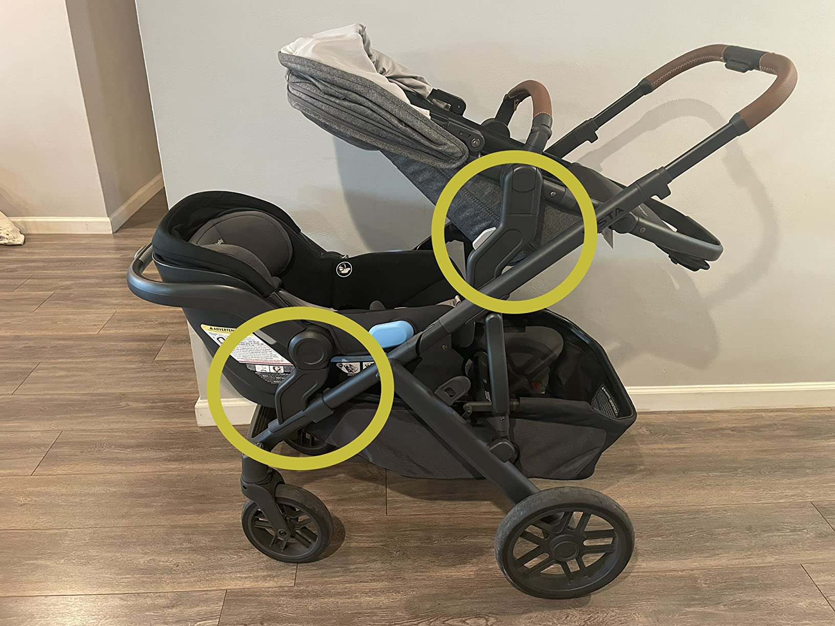 UPPAbaby Upper Adapter for Vista, Vista V2, and Vista V3 Strollers/ Compatible with Bassinet, Toddler Seat, Aria, Mesa V2, or Mesa Max Infant Car Seats / Quick + Secure Attachment / 1 Set customer photo 2