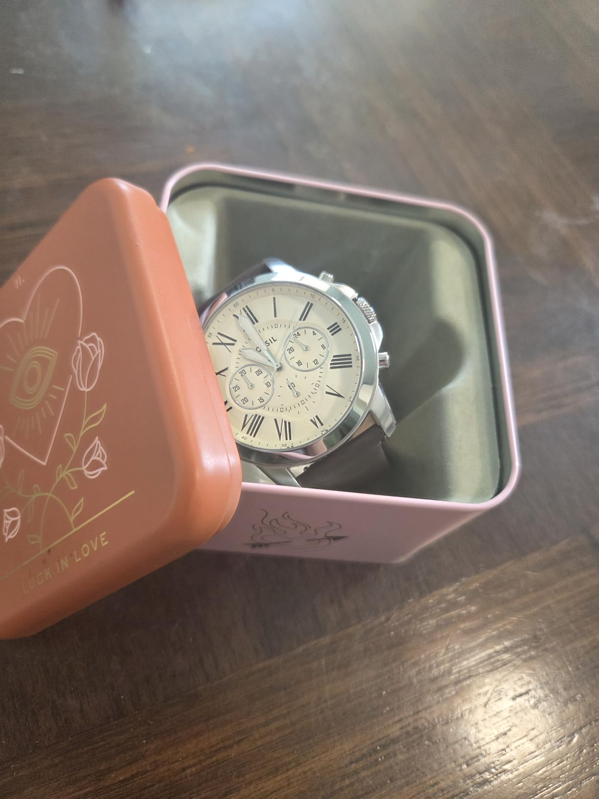 Fossil Men's Watch, Grant Quartz Stainless Steel Chronograph Watch for Men customer photo 2