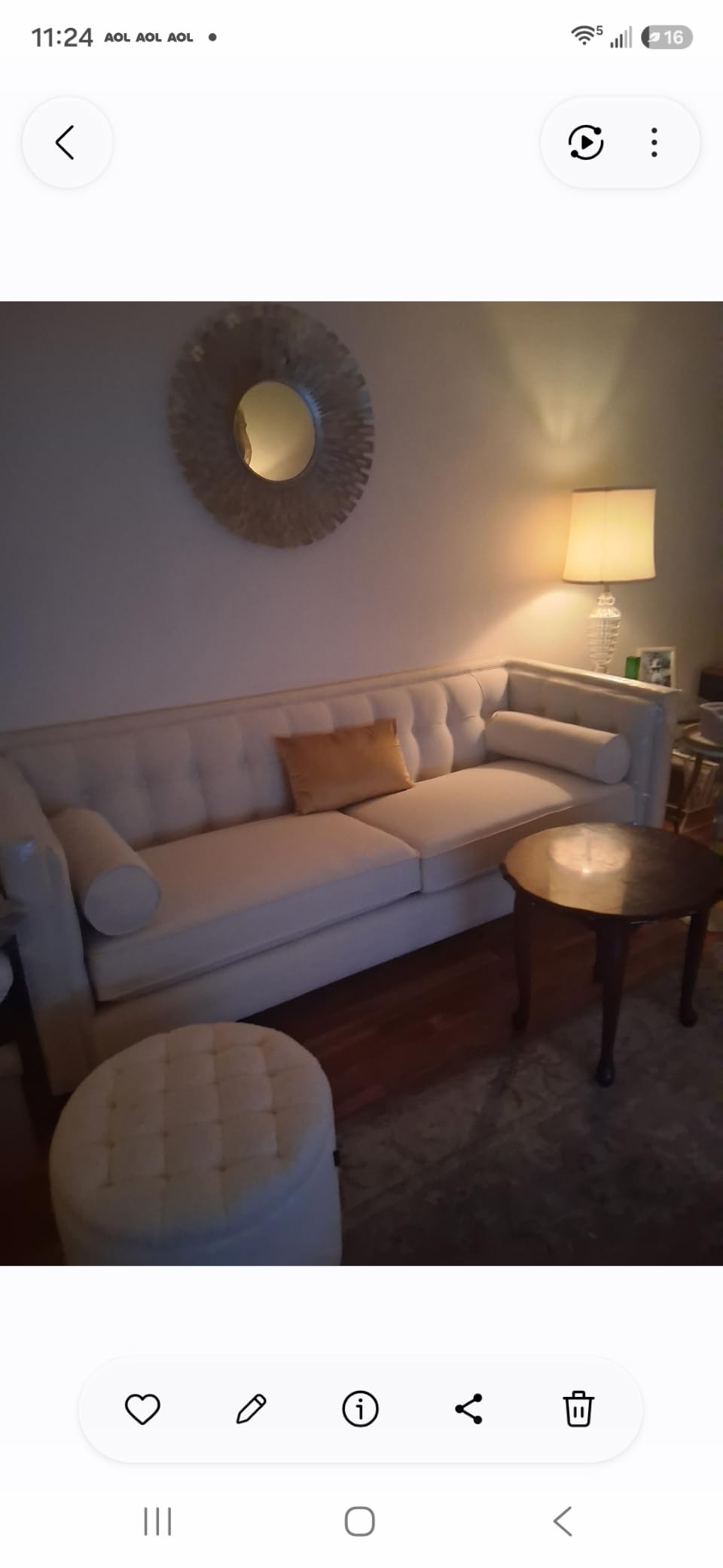 Jennifer Taylor Home Jack 84 Modern Tuxedo Tufted Sofa, Navy Blue Velvet customer photo 1