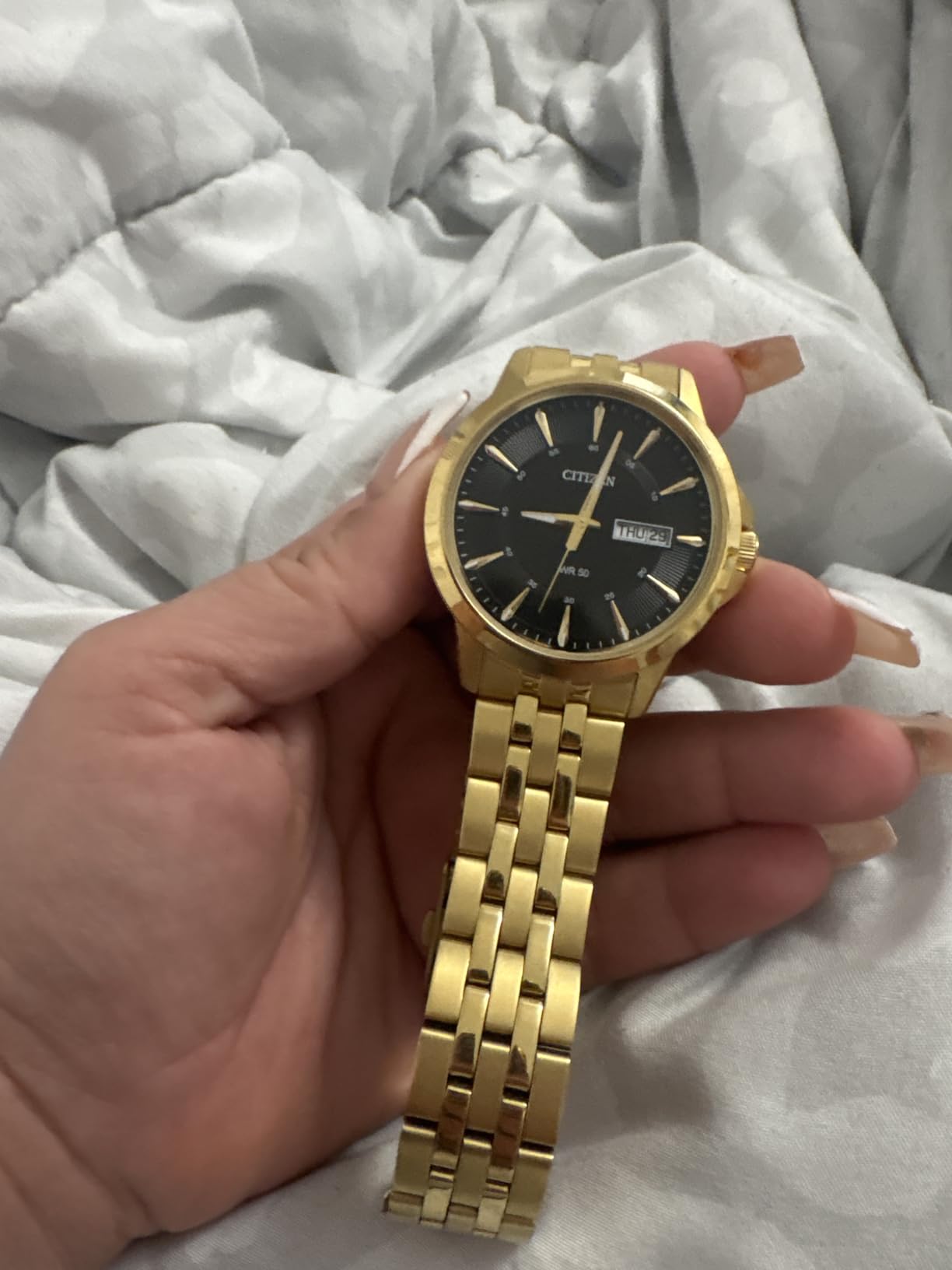 Citizen Quartz Mens Watch, Stainless Steel, Classic, Gold-Tone customer photo 1