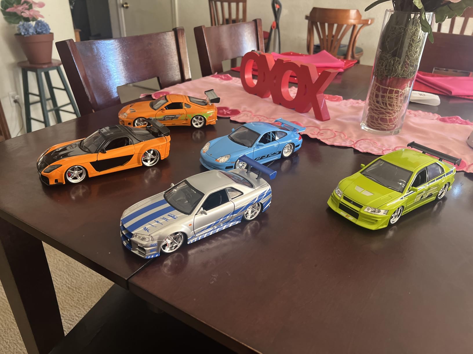 Jada Toys Fast & Furious Brian's 2002 Nissan Skyline R34 Die-cast Car, 1:24 Scale, Silver & Blue customer photo 2