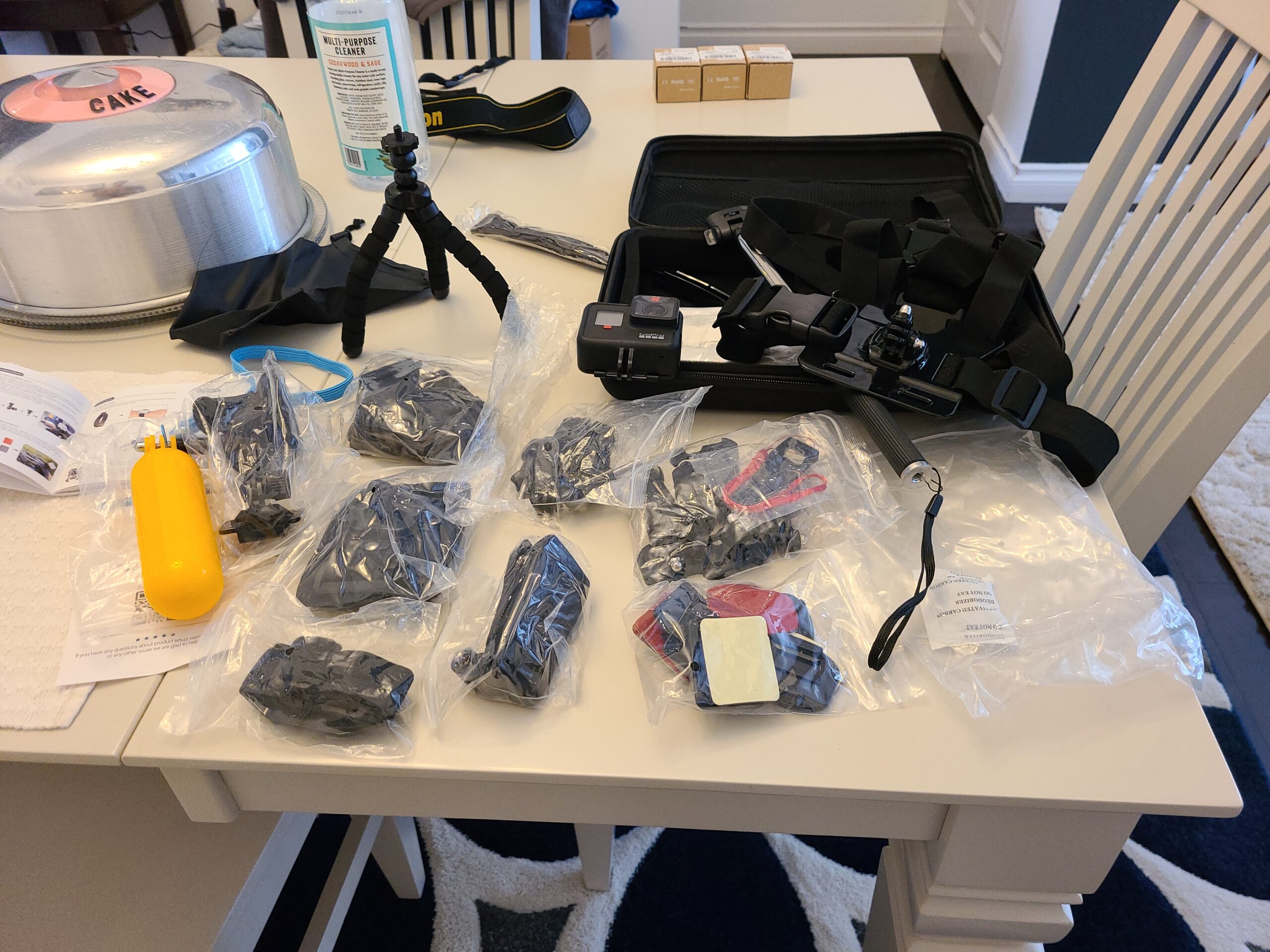 50 in 1 Action Camera Accessory Kit Compatible with GoPro Hero 12 11 10 9 DJI OSMO 4 3 2 Insta360 X3 X2 GO 3 SJCAM DBPOWER AKASO VicTsing APEMAN WiMiUS QUMOX Lightdow Campark Sony Sports DV customer photo 2