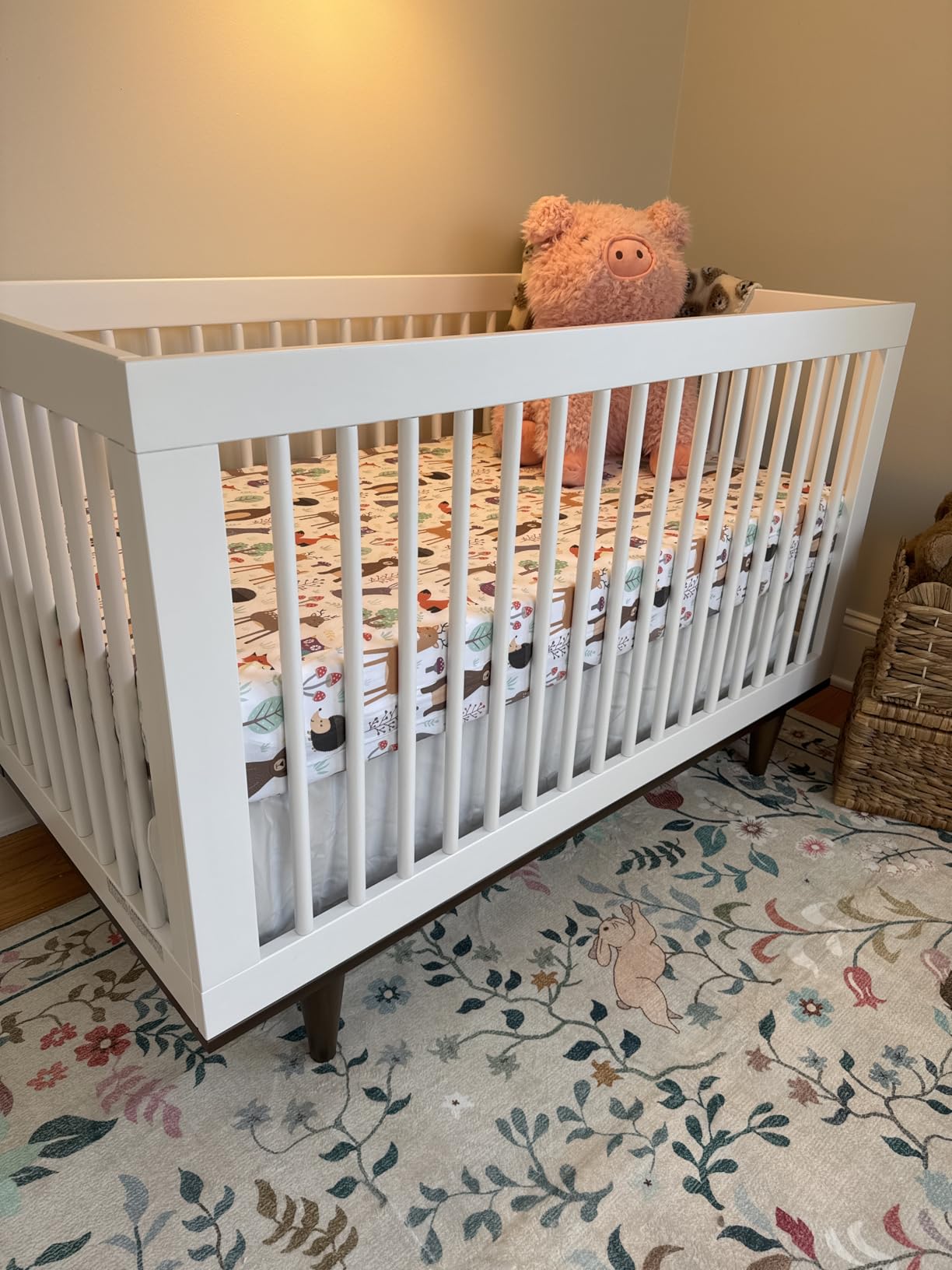 Babyletto Gelato 4-in-1 Convertible Baby Crib with Wooden Toddler Bed, Daybed & Full-Size Bed Conversion - GREENGUARD Gold Certified - 4 Adjustable Mattress Heights - Washed Natural & White customer photo 2