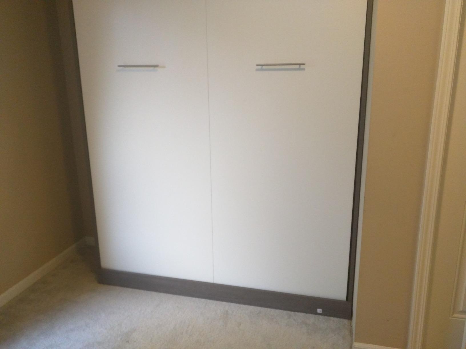 Bestar Nebula 65W Queen Size Murphy Bed in White, Sleeping Arrangement for Multipurpose Area, Bedroom, Guest Room, or Living Room customer photo 1
