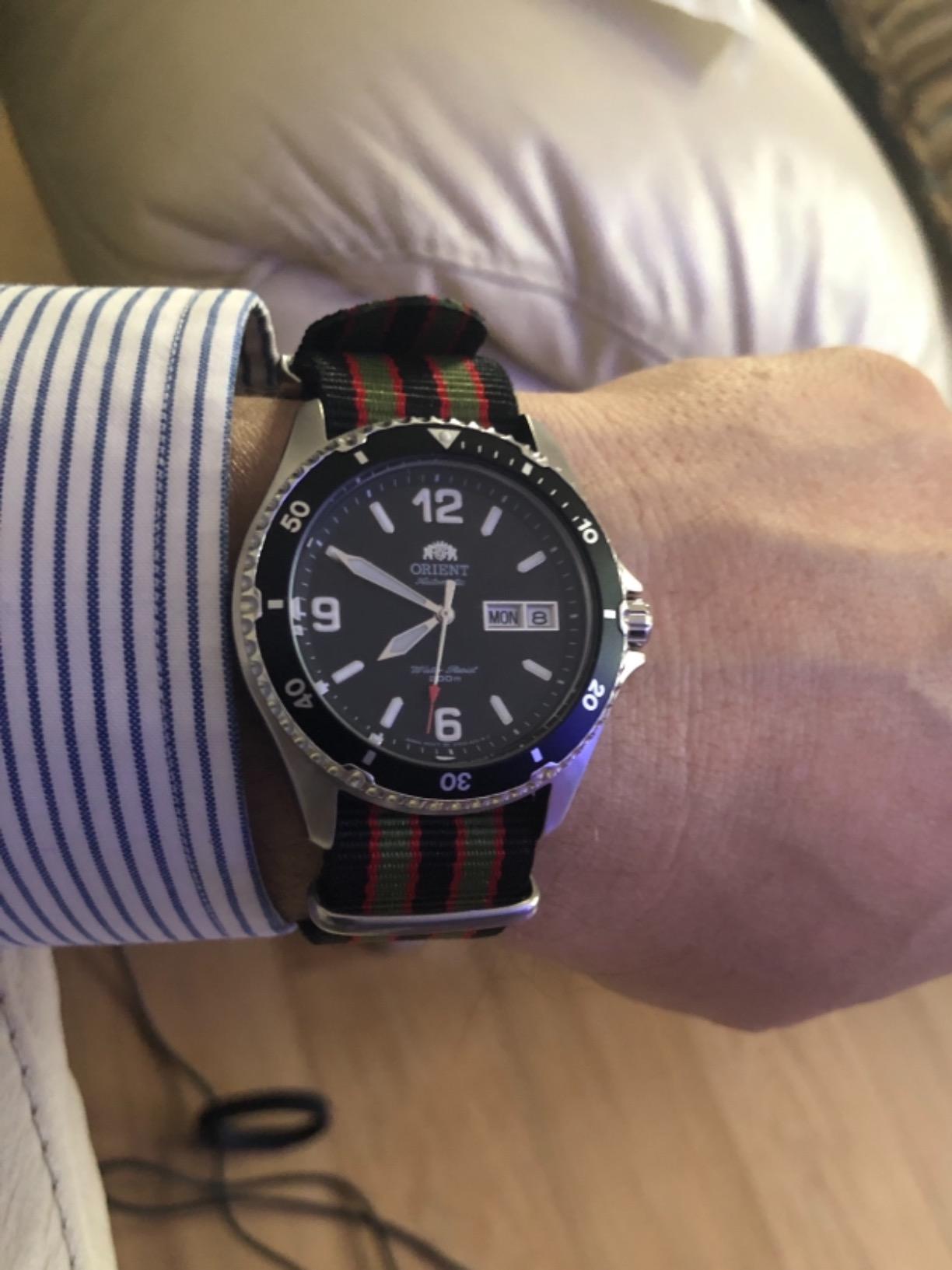 Orient Mako II Automatic / Hand-Winding Movement 41.5mm 200m Water Resistance Diver Style Day & Date Watch customer photo 2