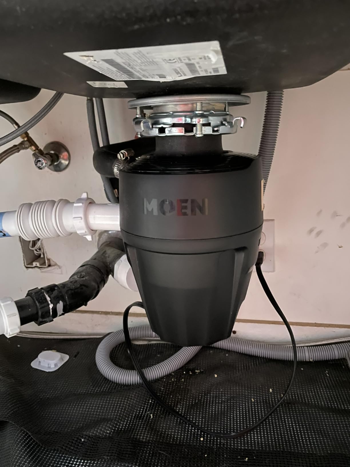 Moen Prep Series PRO Continuous Feed Compact Garbage Disposal for Kitchen Sink with Power Cord, GXP50C customer photo 1
