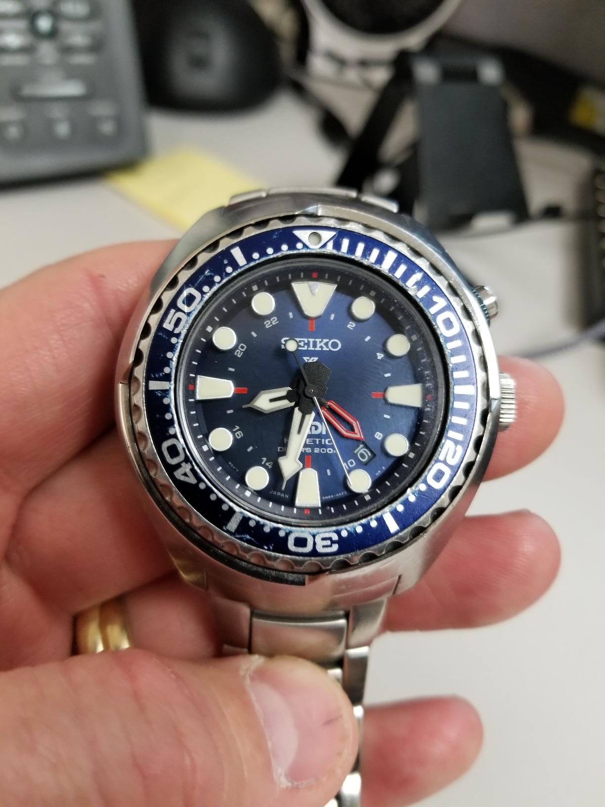 Seiko Prospex Special Edition Padi Kinetic GMT Diver Men's Watch SUN065P9 customer photo 2
