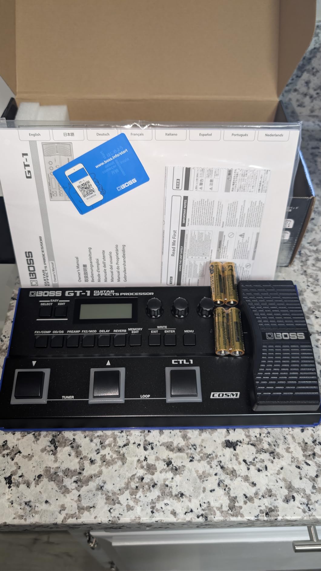 BOSS GT-1 | Compact Guitar Effects Processor | Packed with Iconic Amps & Effects | Premium Sound Engine | Ideal for Beginner Guitarists customer photo 1