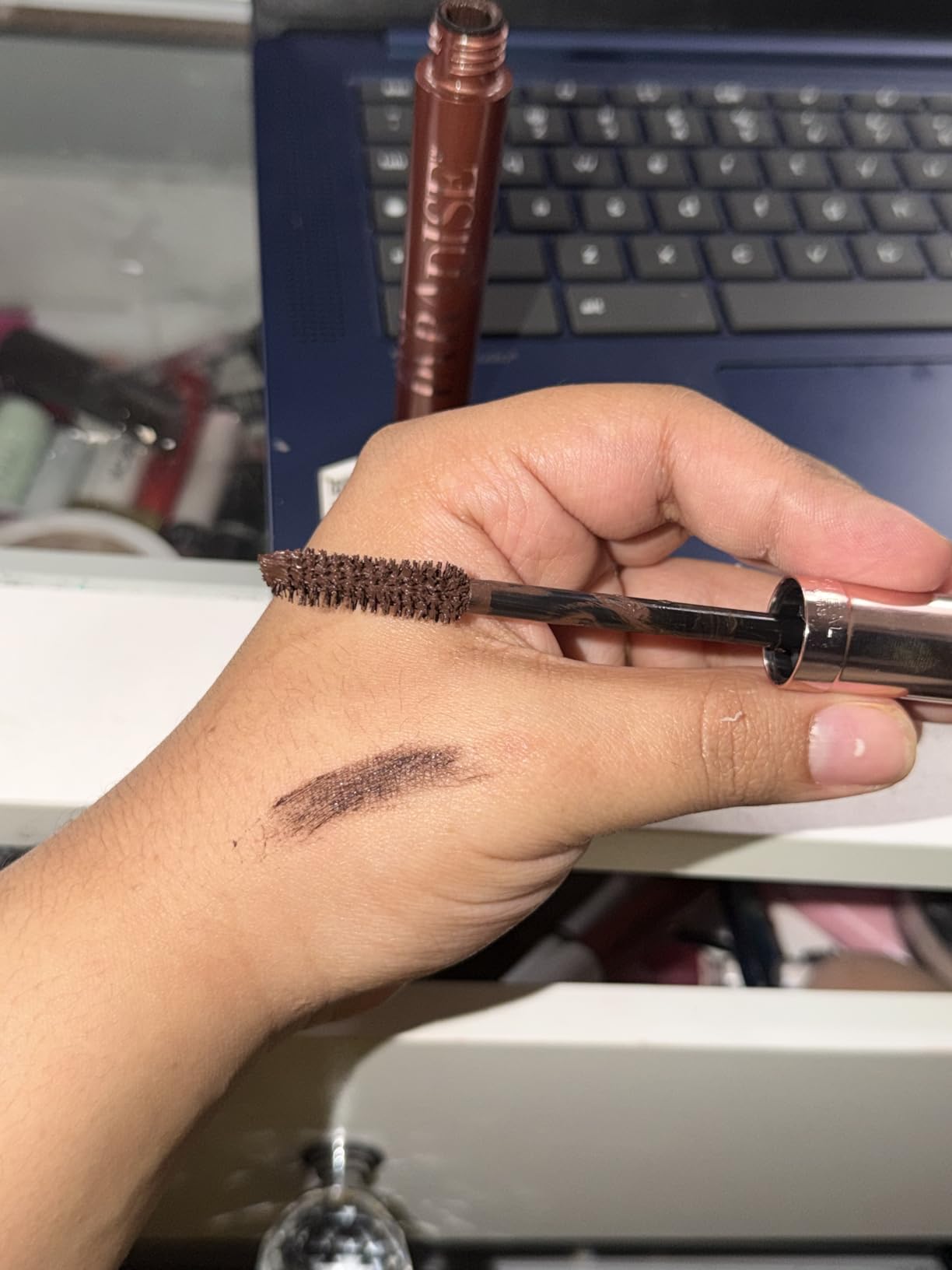 L'Oreal Paris Makeup Voluminous Lash Paradise Mascara, Voluptuous Volume, Intense Length, Feathery Soft Full Lashes, No Flaking, No Smudging, No Clumping, Blackest Black, 0.25 Fl Oz (Pack of 1) customer photo 2