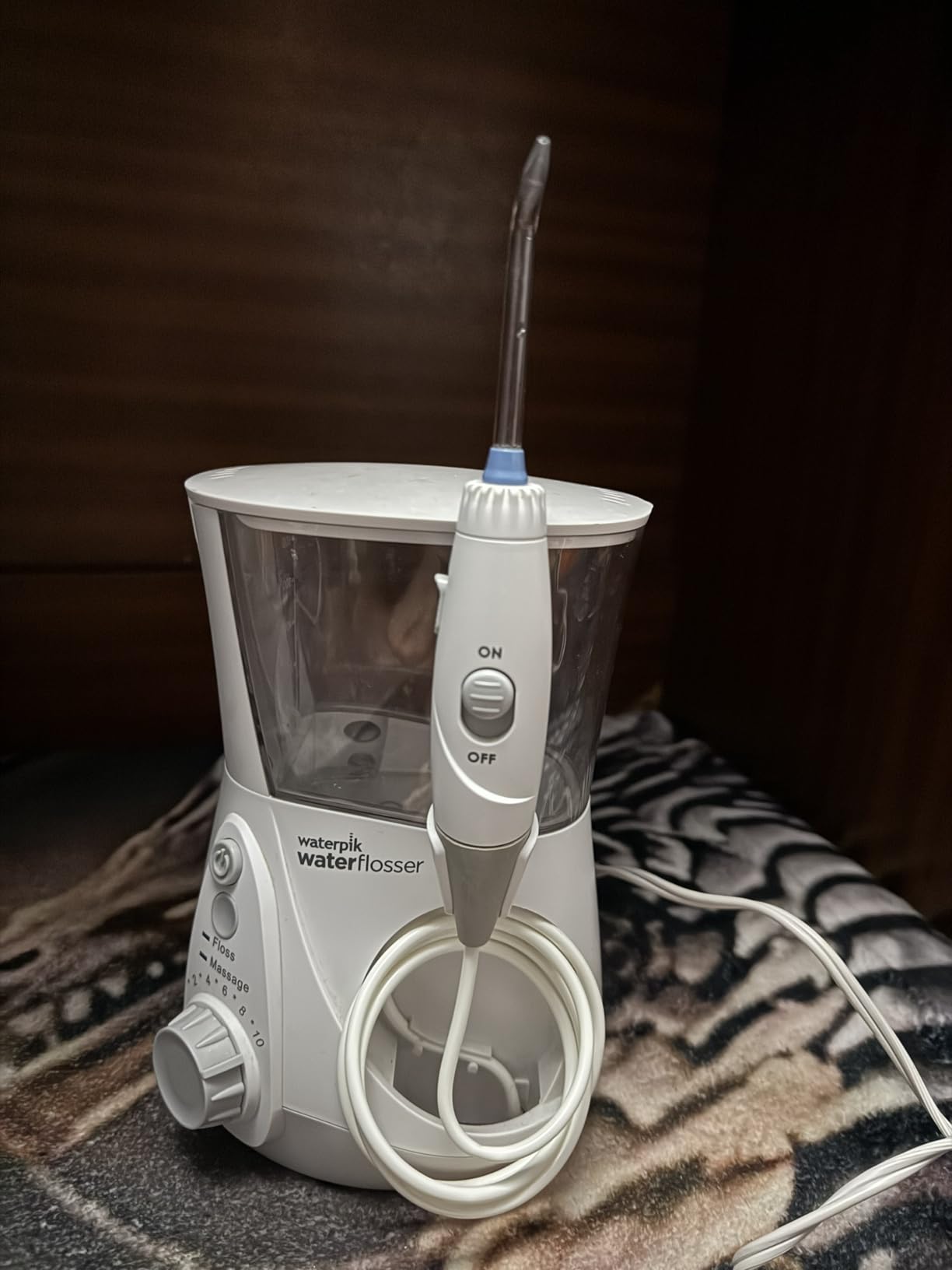 Aquarius Water Flosser For Teeth Cleaning, Gums, Braces, Dental Care, Electric Power With 10 Settings, 7 Tips For Multiple Users And Needs, ADA Accepted, Blue WP-663, Packaging May Vary customer photo 1