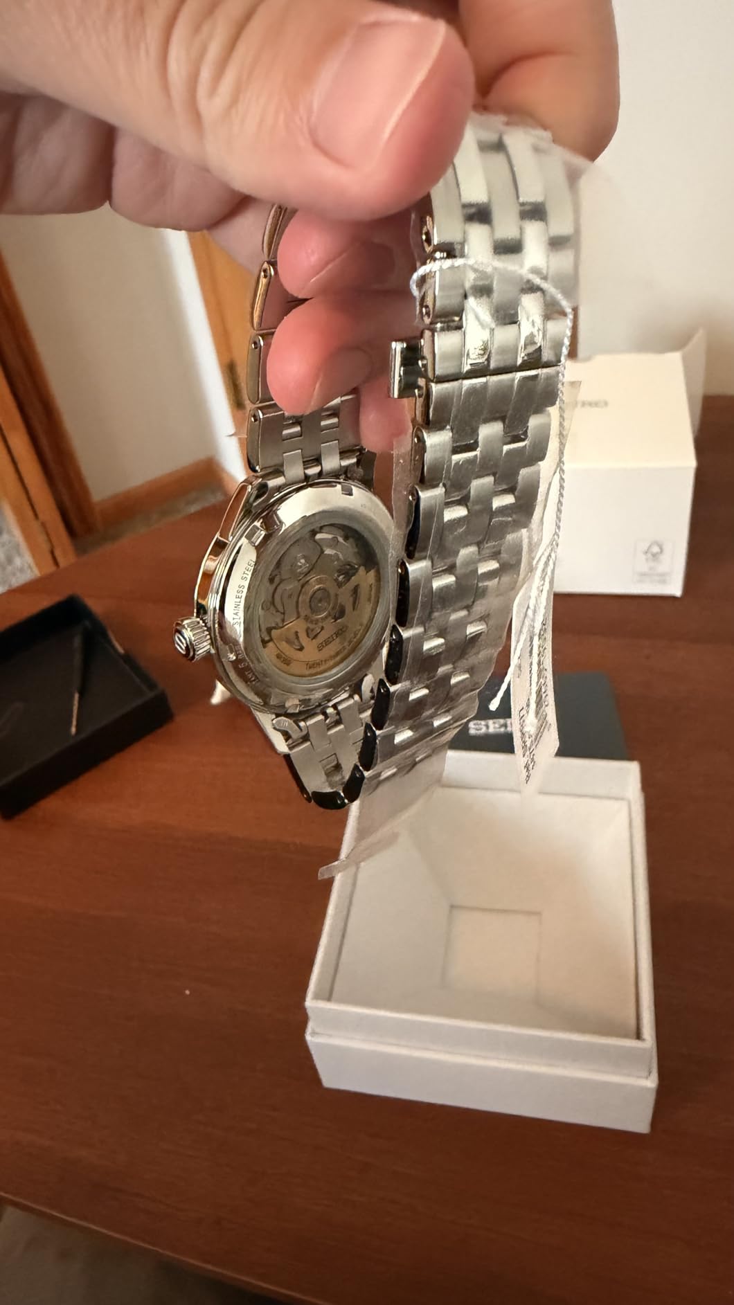 Automatic Watch for Men - Presage Collection - Stainless Steel, Water-Resistant 50M customer photo 2