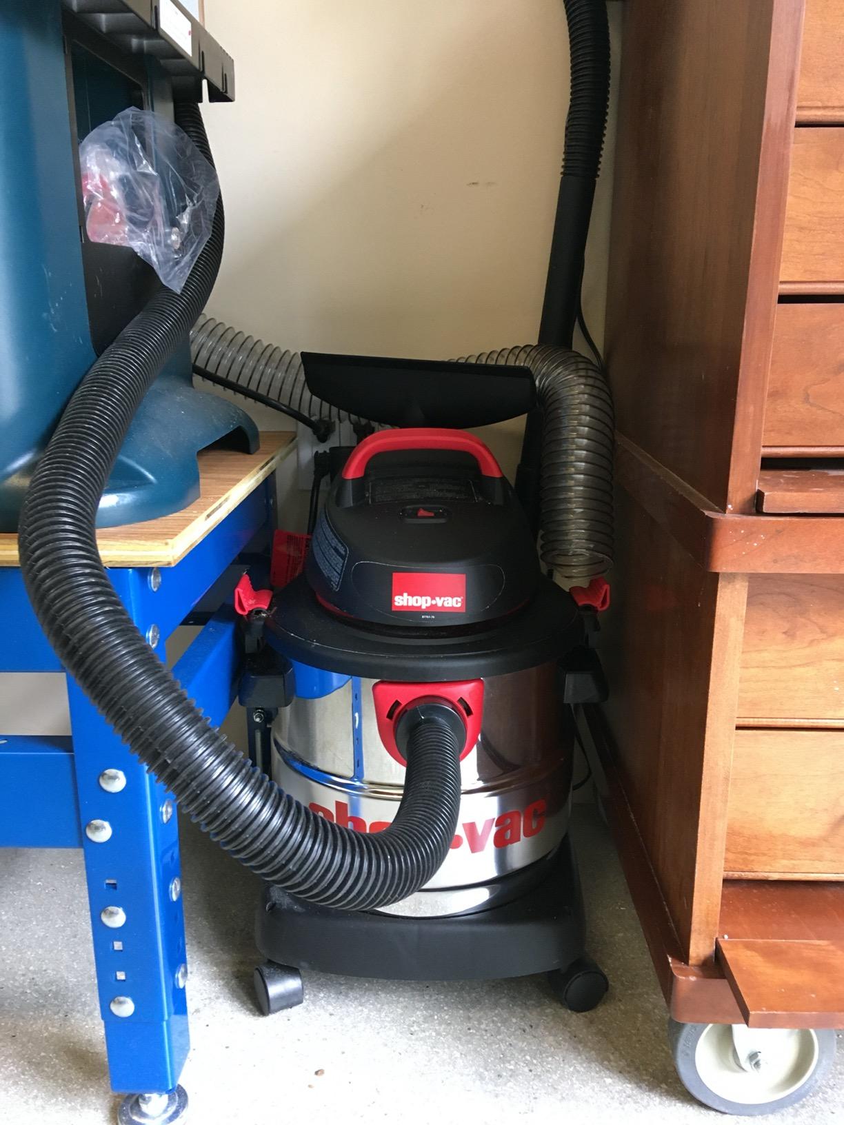 Shop-Vac 5989305 Wet/Dry Vacuum, 5 Gallon, 4.5 Peak HP Stainless Steel Vacuum, 1.25 Inch Diameter x 7 Foot Hose, 6 Ft Cord Length, Ideal for Jobsite, Garage, Car & Workshop customer photo 2