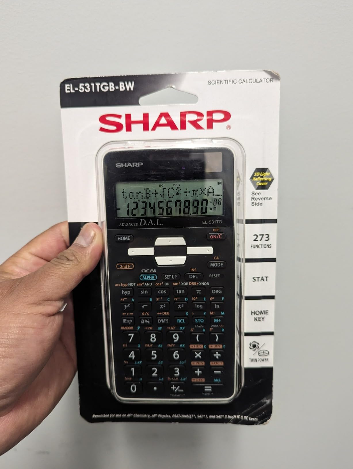 Sharp EL-531TGBDW 12-Digit Scientific/Engineering Calculator customer photo 1