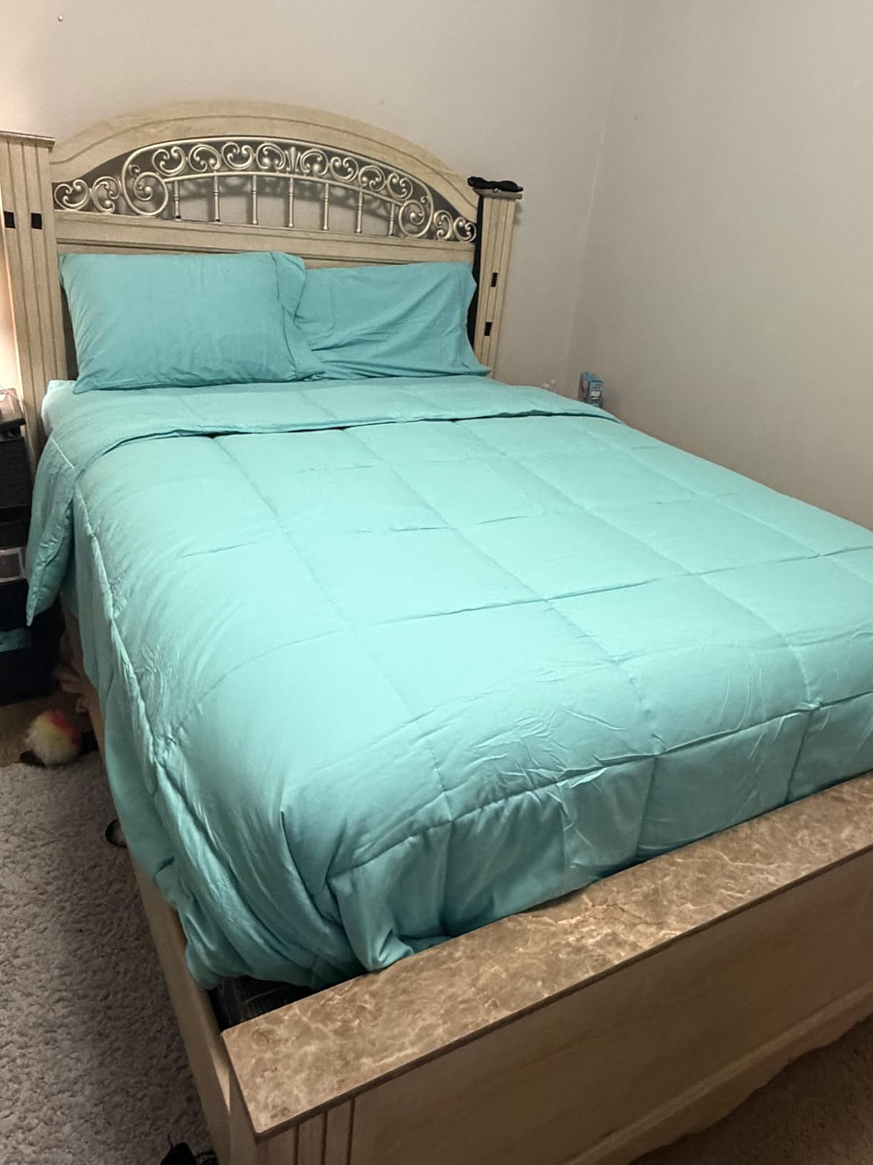 Bare Home Comforter Set - Queen Size - Ultra-Soft - Goose Down Alternative - Premium 1800 Series - All Season Warmth (Queen, Light Grey) customer photo 1