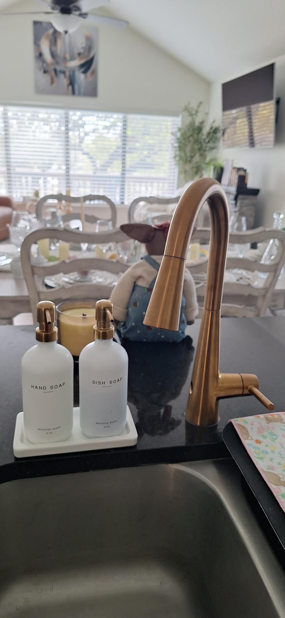 Moen Sleek Spot Resist Stainless Motionsense Wave Sensor Touchless One-Handle High Arc Pulldown Modern Kitchen Faucet Featuring Power Clean, 7864EWSRS customer photo 1