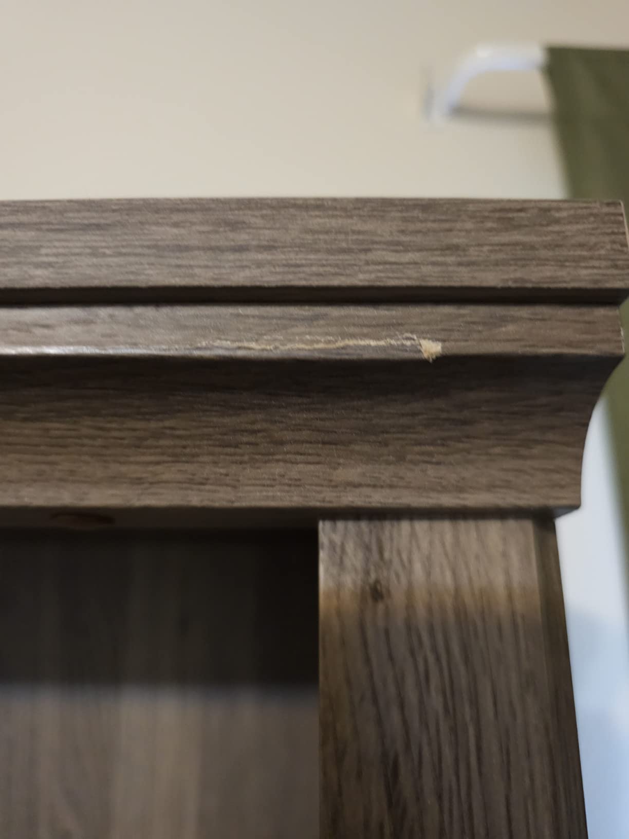 Sauder 5 Tier Book Shelf Wooden Bookcase Multipurpose Bookshelf for Home Office, Living Room, in Chalked Chestnut customer photo 2