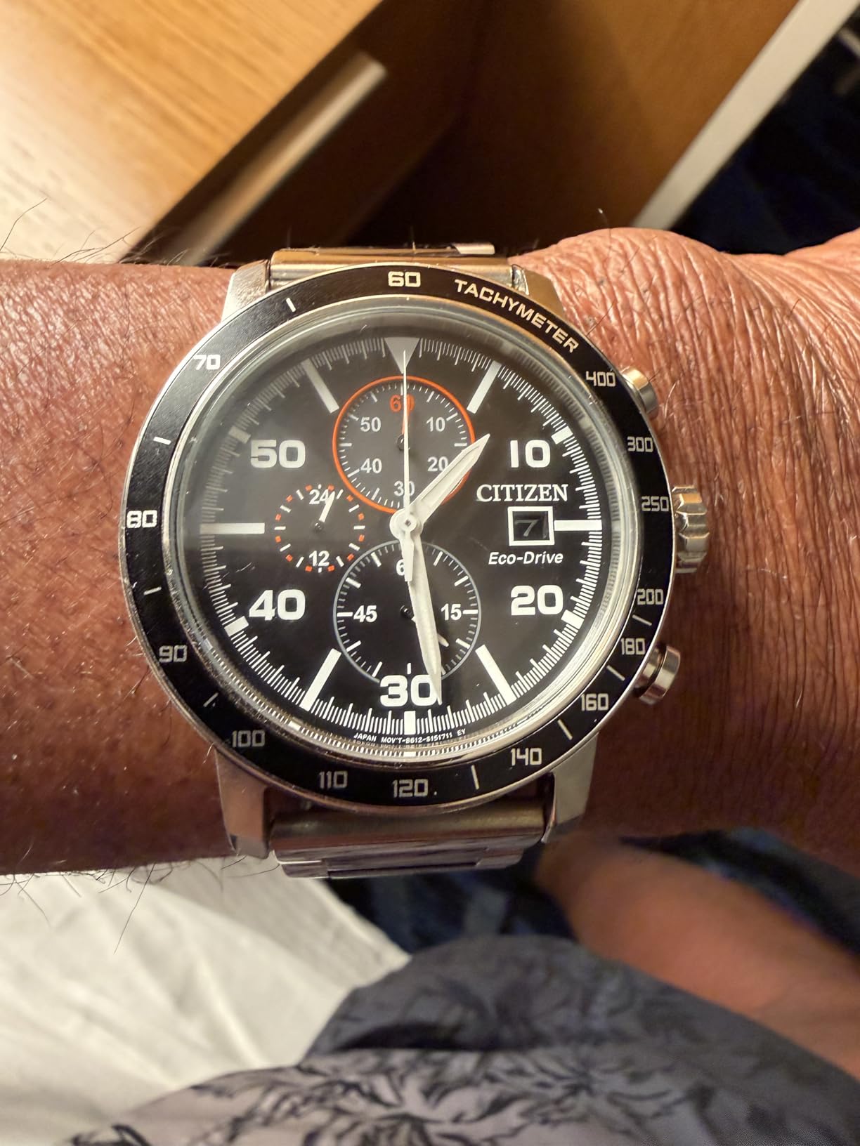 Citizen Men's Eco-Drive Weekender Brycen Chronograph Watch in Stainless Steel customer photo 2