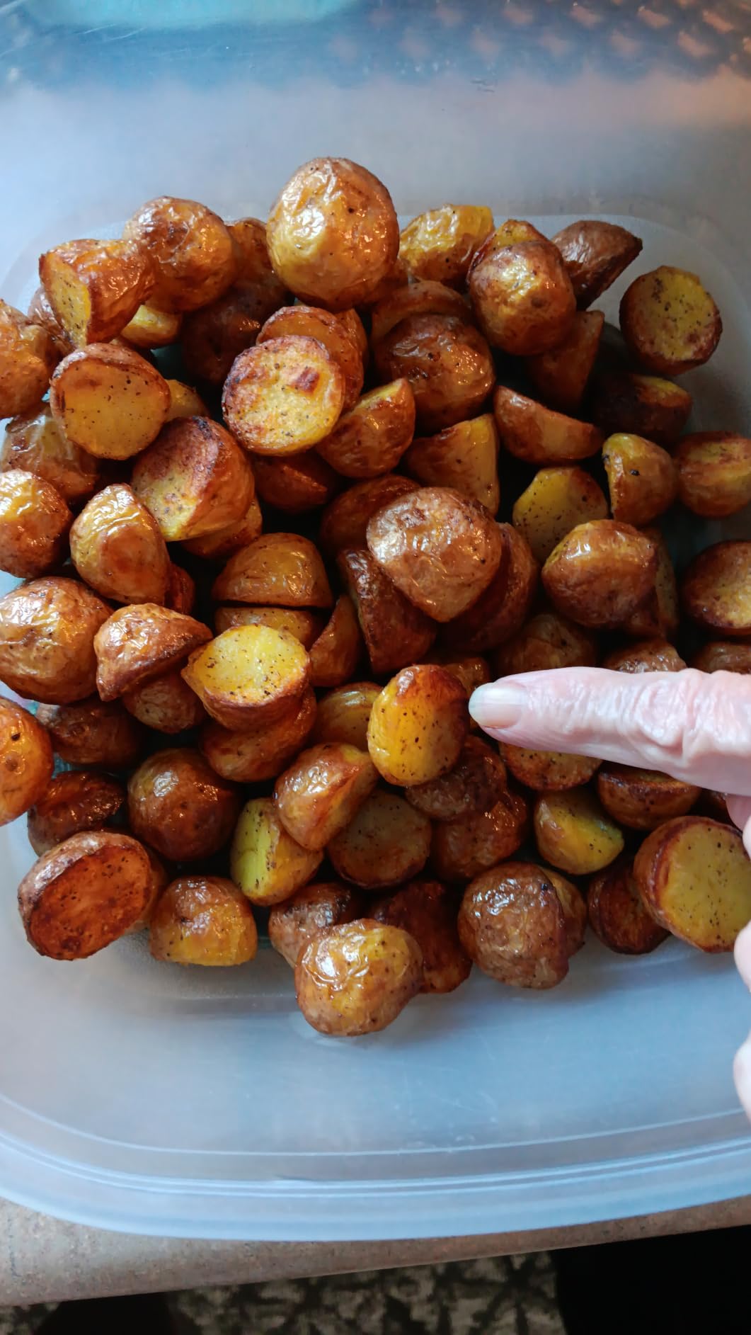 Ninja Air Fryer | 4 QT Capacity | 4-in-1 Roast, Crisp, Reheat & Dehydrate | AF101, Grey customer photo 1
