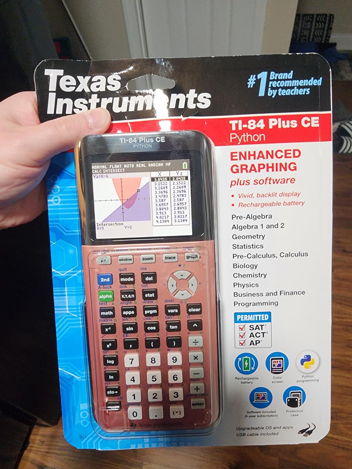 TI-84 Plus CE Graphing Calculator, Rose Curve Gold customer photo 2