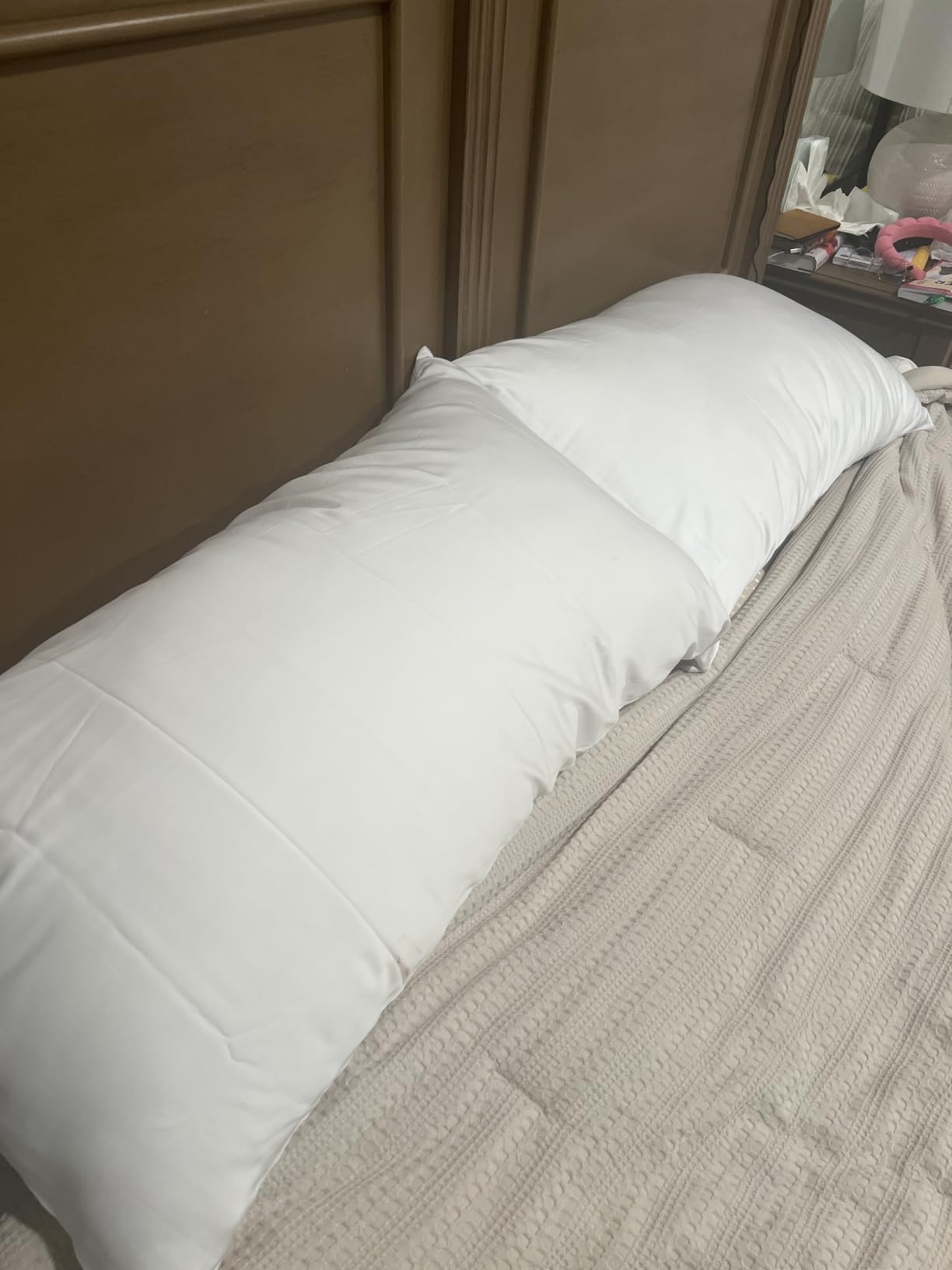 ACCURATEX Pillows Queen Size Set of 2, Hybrid Shredded Memory Foam Pillow [Adjustable Loft], Fluffy Down Alternative Fill Removable Cotton Cover, Firm Supportive Pillow for Side Back Sleepers customer photo 1