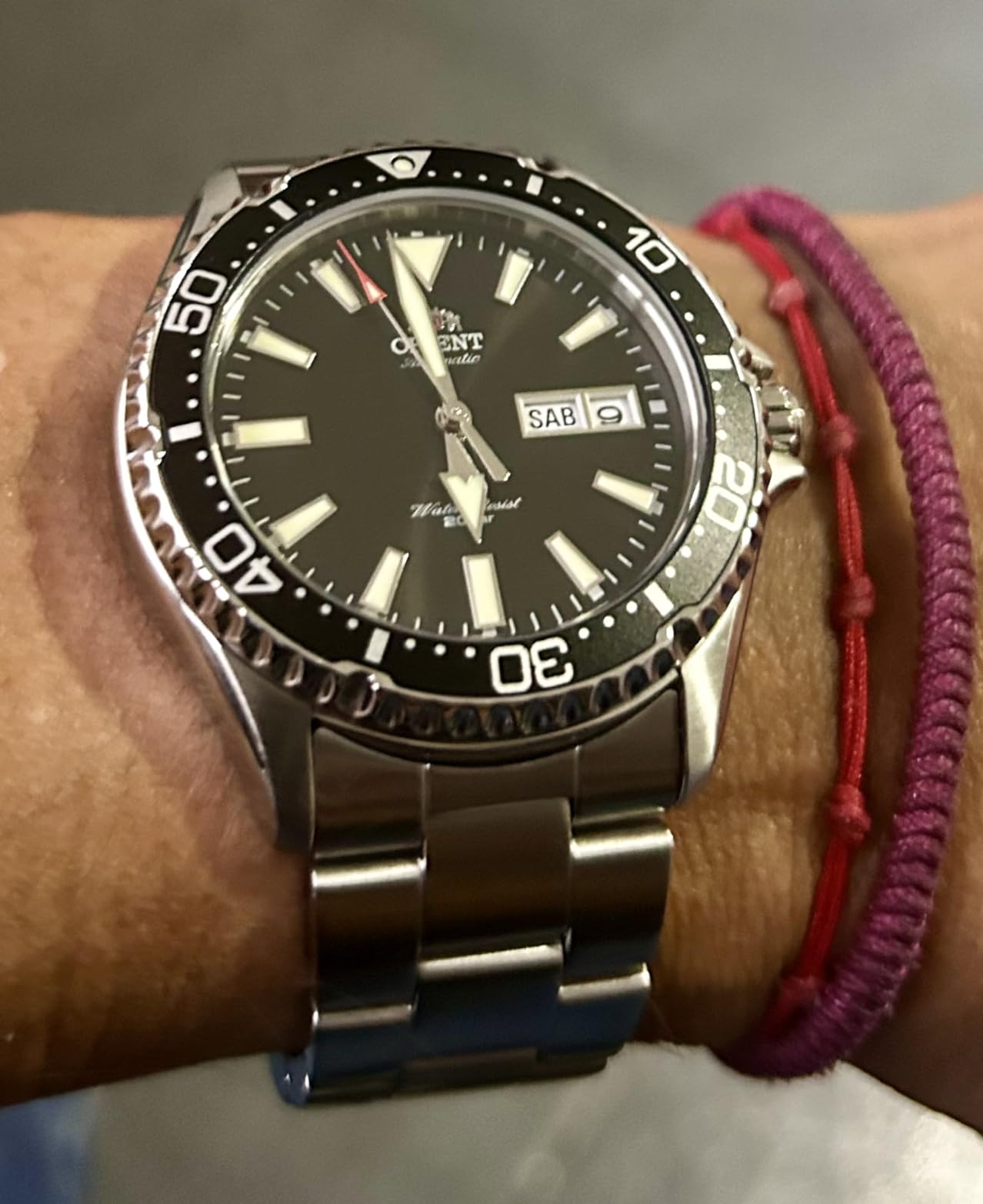 Orient Kamasu/Mako III Men's Automatic Manual Winding Sports Steel Divers' Watch with Screw Crown and Sapphire Crystal customer photo 2