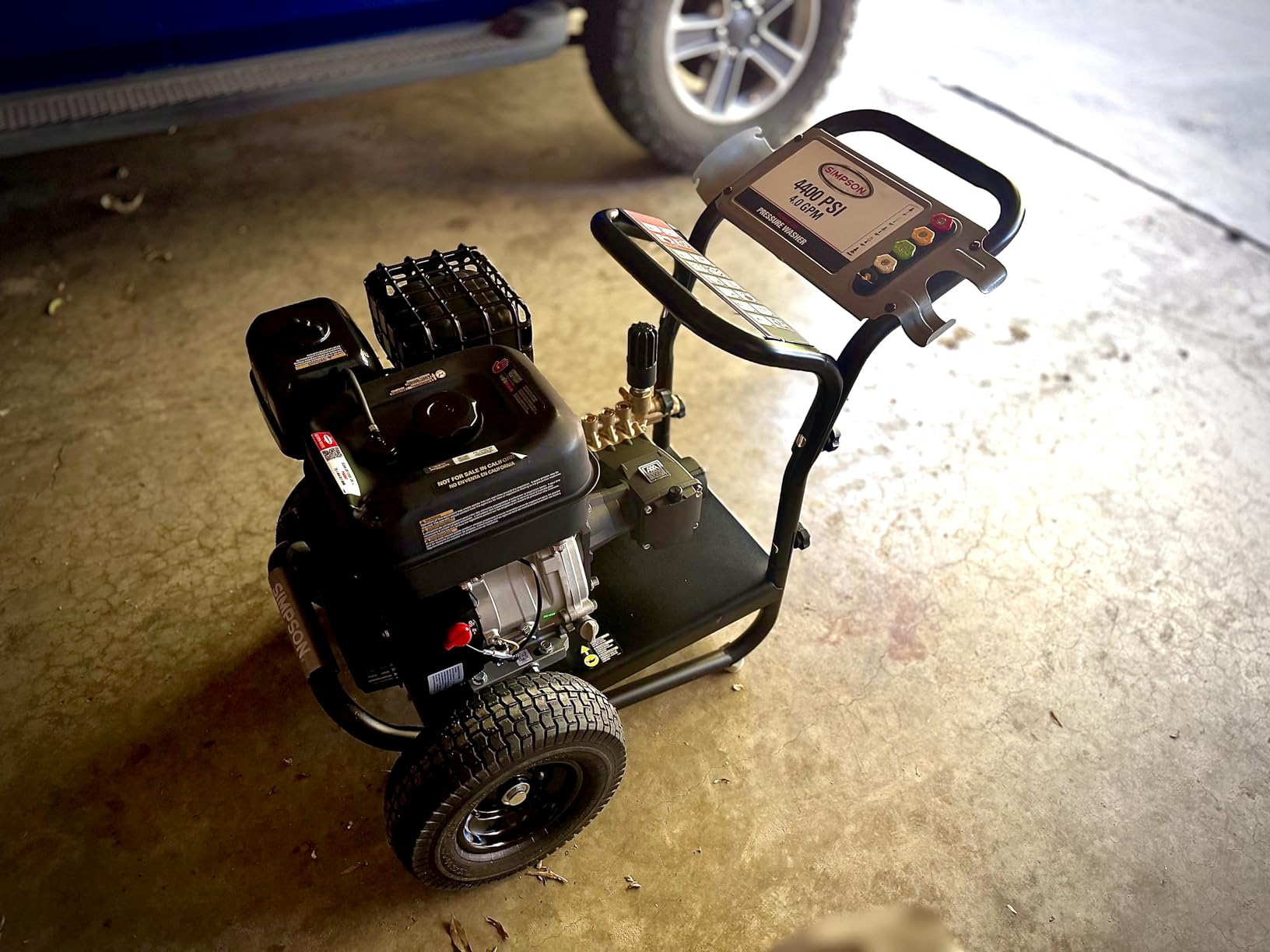 SIMPSON Cleaning PS60869 PowerShot 4000 PSI Gas Pressure Washer, 3.5 GPM AAA Triplex Pump, Honda GX270 Engine, Includes Spray Gun, Wand, 5 QC Nozzle Tips, 3/8-inch x 50-Foot Monster Hose, 49-State customer photo 2