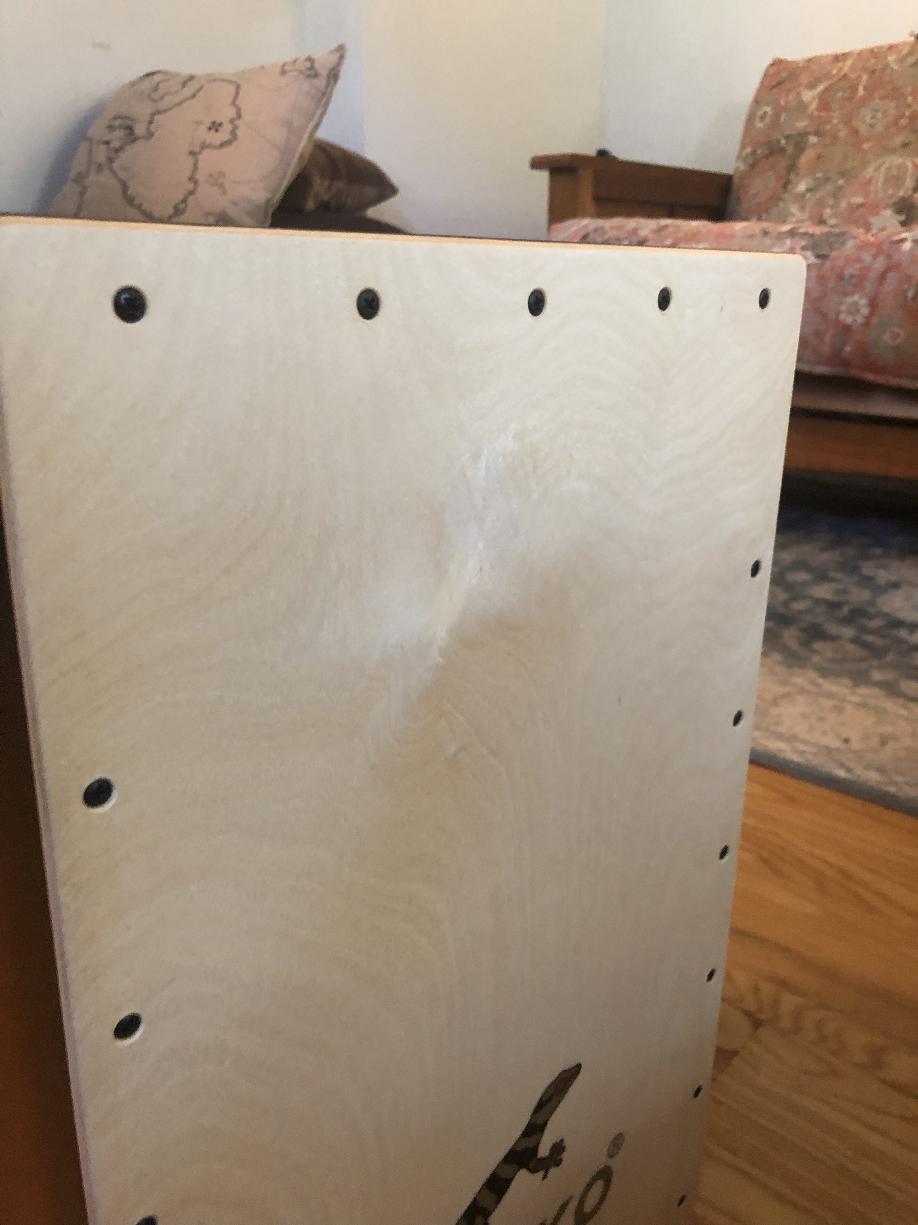 GECKO Cajon BOX Drum - Wooden Percussion Box, with Internal Adjustable Guitar Strings customer photo 1